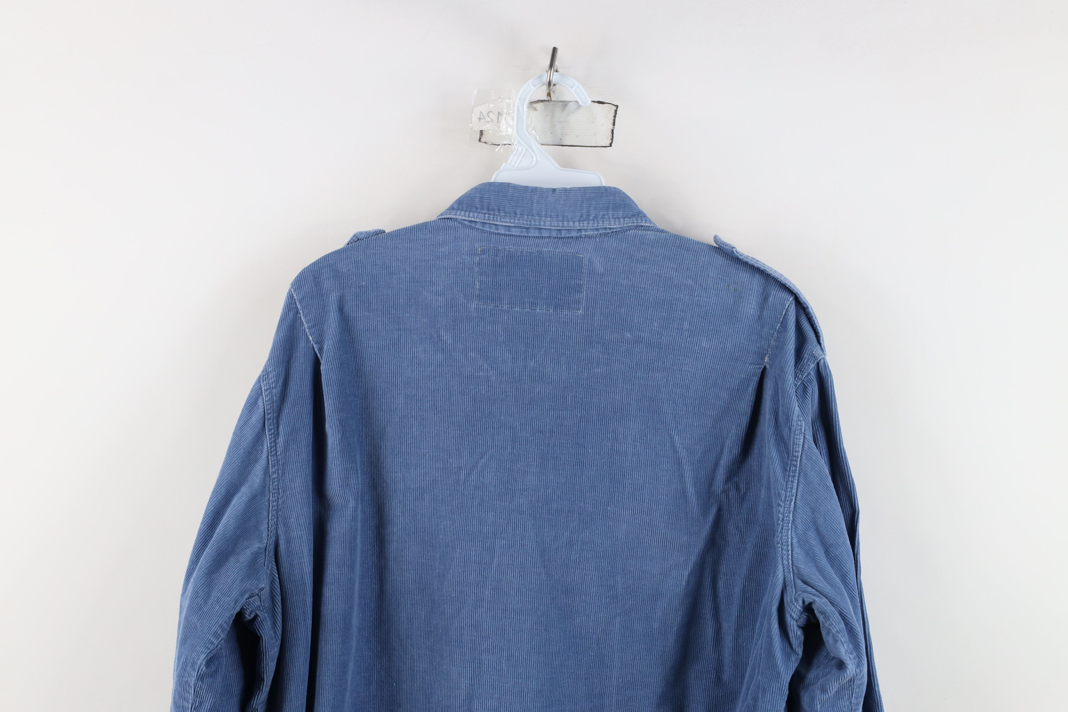Levi's Vintage 80s 90s Levis Corduroy Military Bush Button Shirt Size US L / EU 52-54 / 3 - 15 Thumbnail