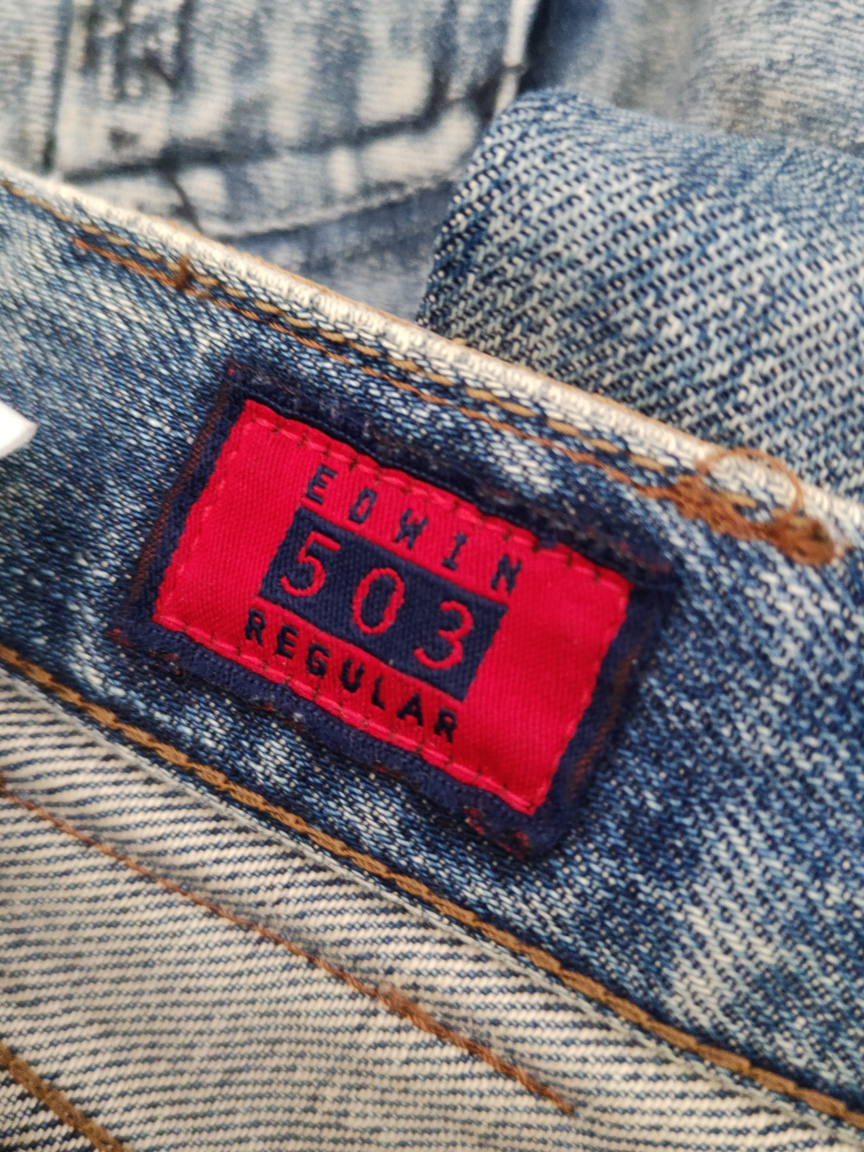 Edwin Edwin Blue Distressed Ripped denim Jeans #W1907 Size US 28 / EU 44 - 17 Thumbnail