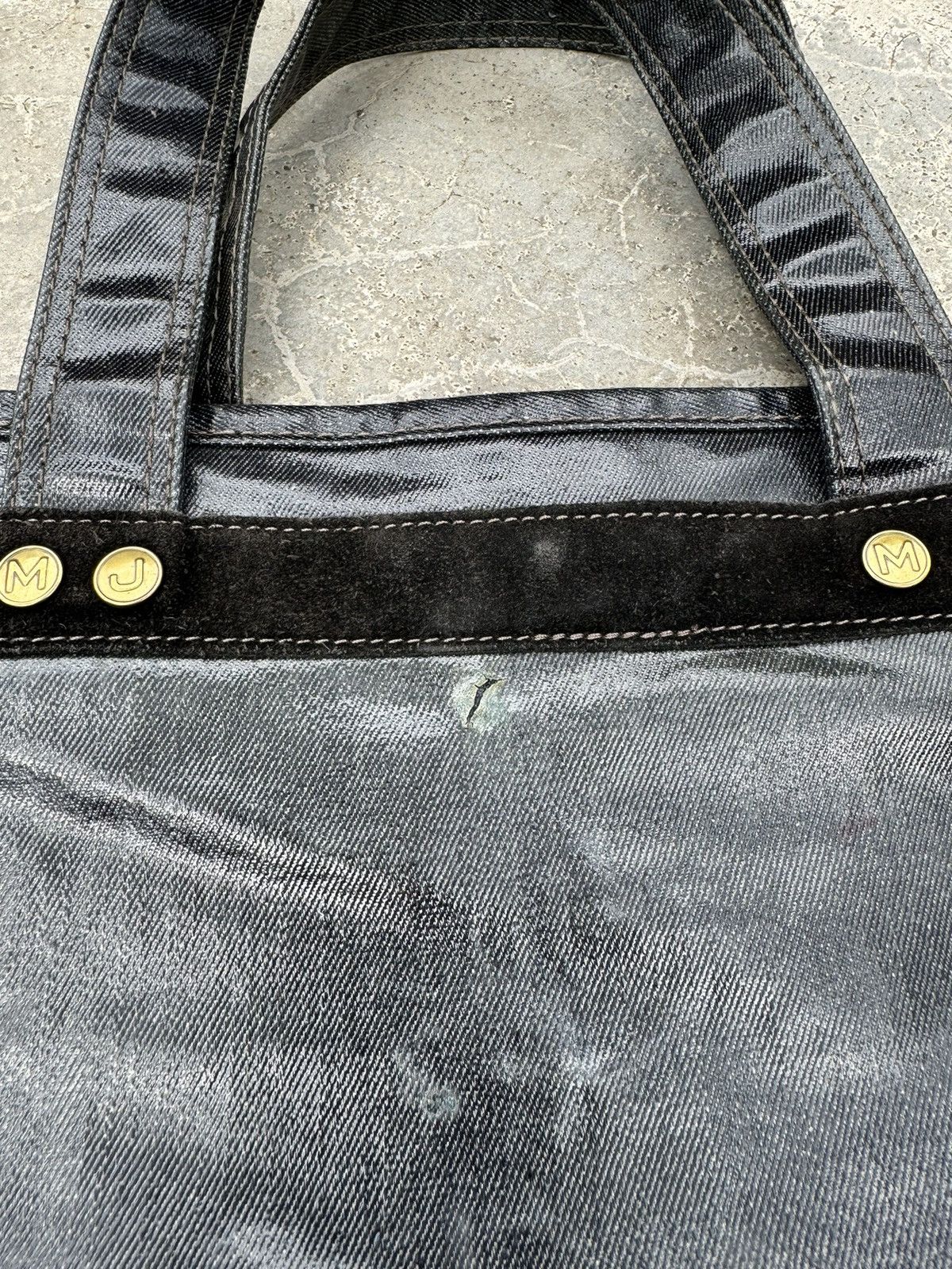 Marc Jacobs × Vintage Jacobs by Marc Jacobs Denim Canvas Tote Bag Size ONE SIZE - 6 Thumbnail