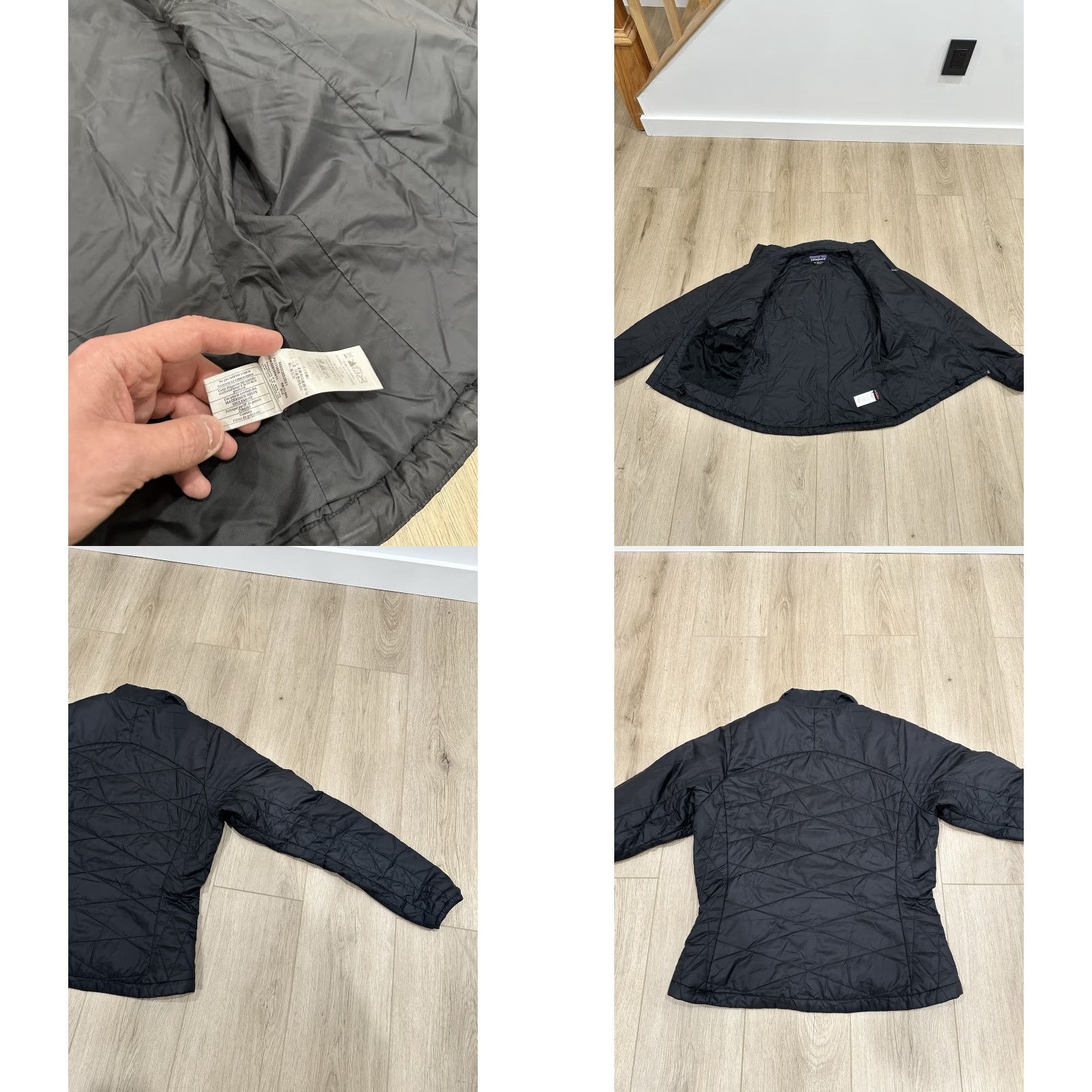 Patagonia Patagonia Women's Micro Puff Jacket Black M PrimaLoft Zip 500 DWR Short Solid Pattern Casual Winter Fall Spring Coat Size M / US 6-8 / IT 42-44 - 8 Thumbnail