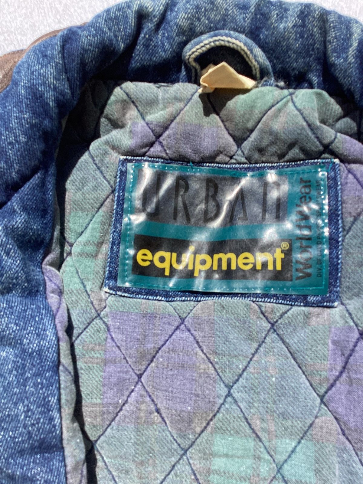Other Vintage 90s/Y2K urban equipment denim coat w/ leather accent Size M / US 6-8 / IT 42-44 - 4 Thumbnail