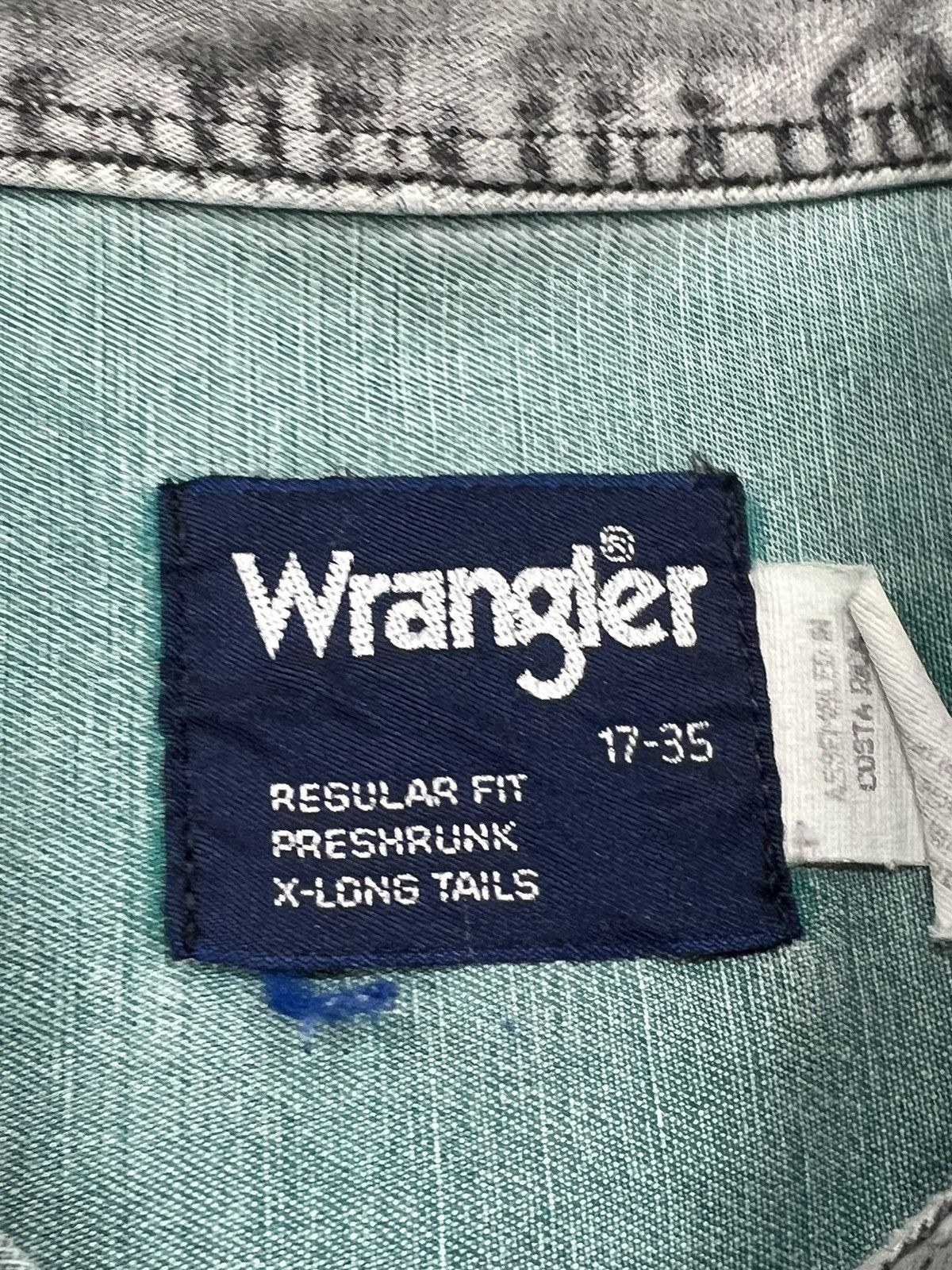 Vintage Vintage 80s Wrangler Striped Button Front Western Shirt Size US XL / EU 56 / 4 - 4 Thumbnail
