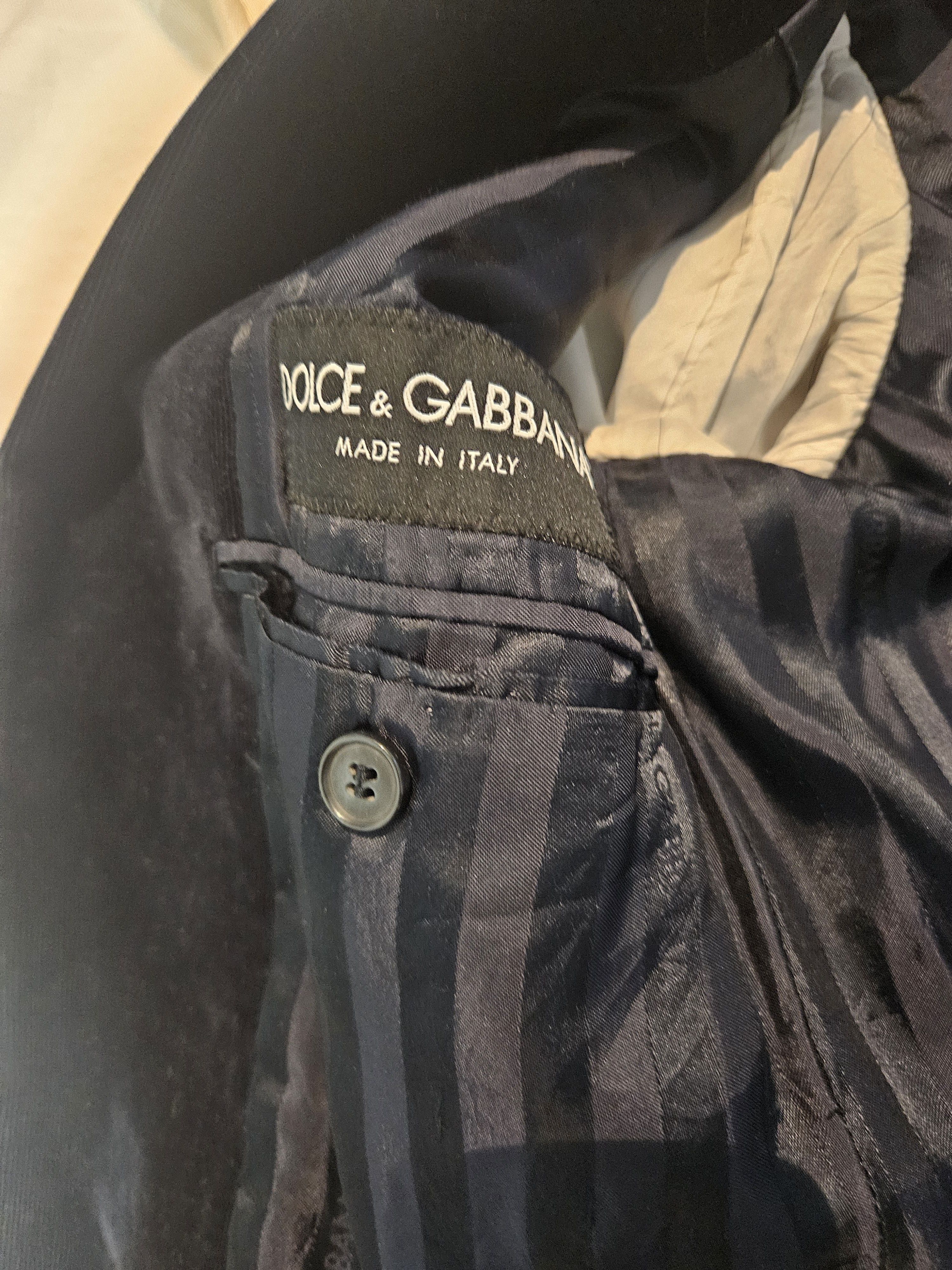 Dolce & Gabbana Dolce & Gabanna Corduoroy/ Velvet Blazer Size 42R - 2 Thumbnail