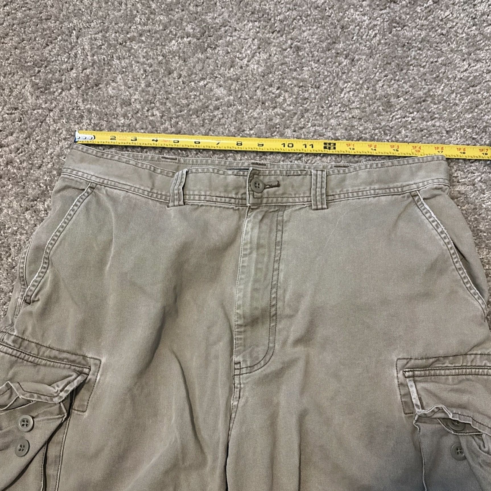Polo Ralph Lauren Polo Ralph Lauren Cargo Shorts Mens 34 Light Green Cargo Pocket Zip Front Relaxed Cotton Baggy Logo 90s Army Hip Hop Retro Size US S / EU 44-46 / 1 - 5 Thumbnail