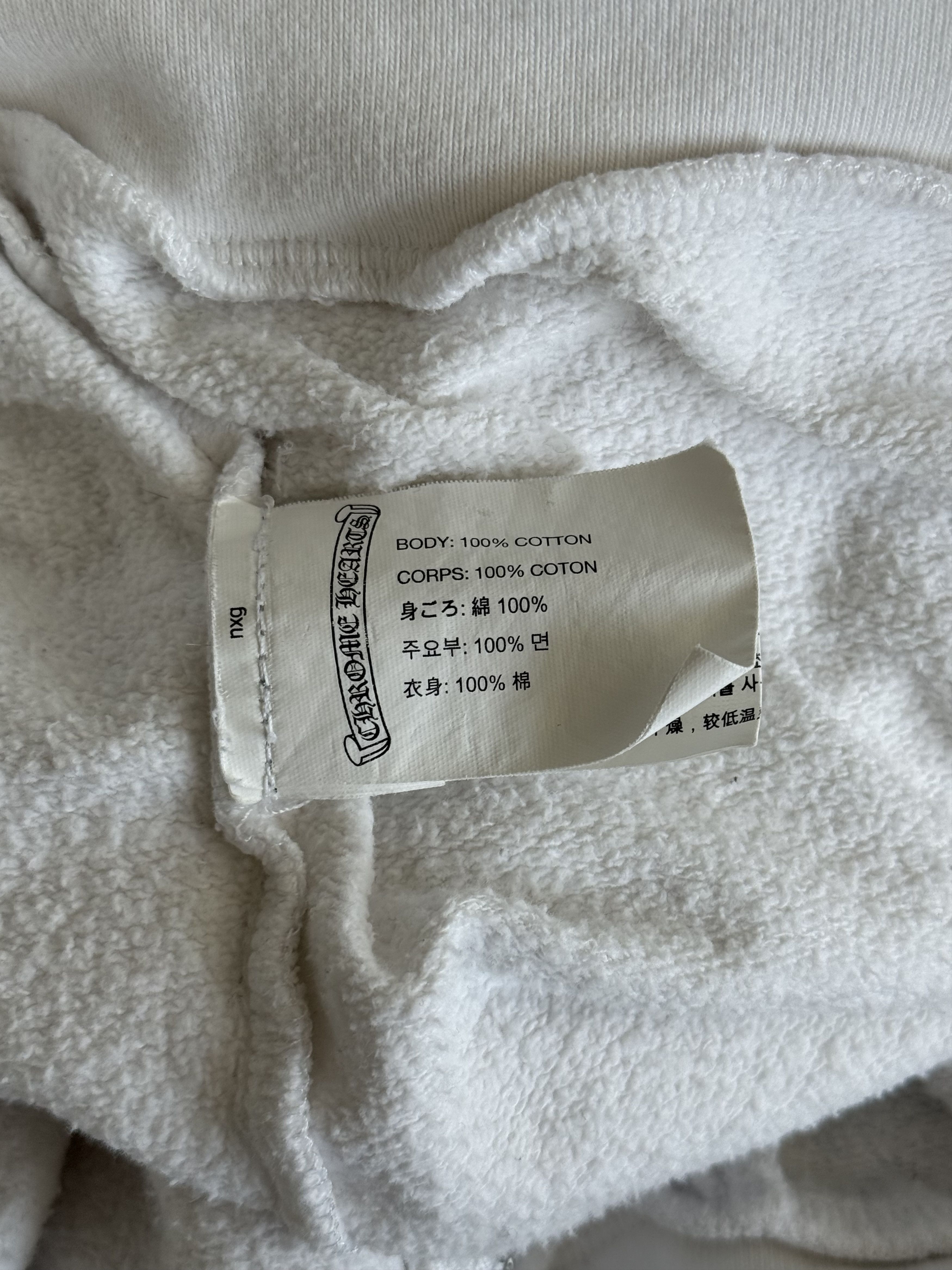 Chrome Hearts Chrome Hearts White & Black Script Logo Zip Up Hoodie Size US M / EU 48-50 / 2 - 4 Thumbnail