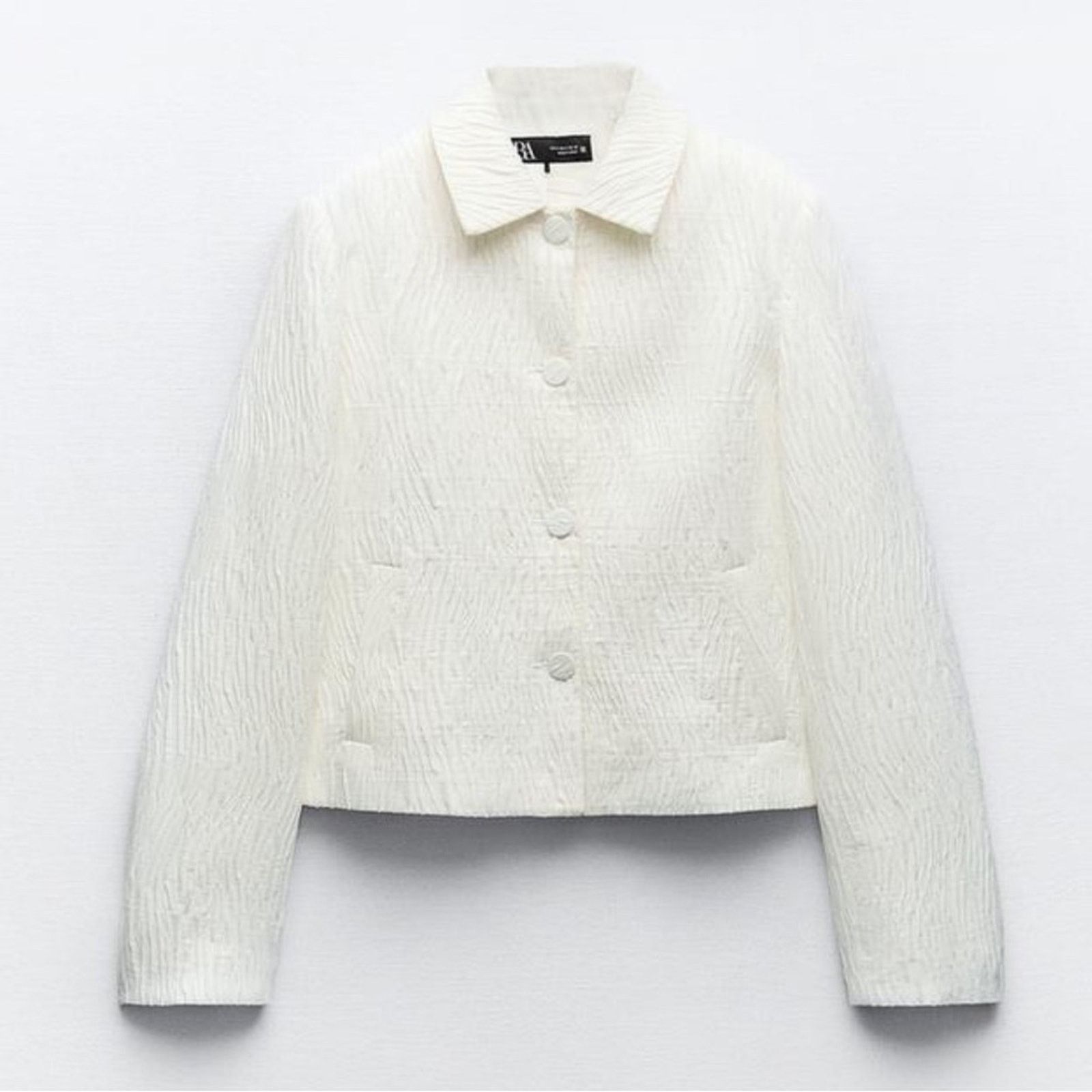 Zara Nwt- Zara textured shiny blazer- XS Size S / US 4 / IT 40 - 1 Thumbnail