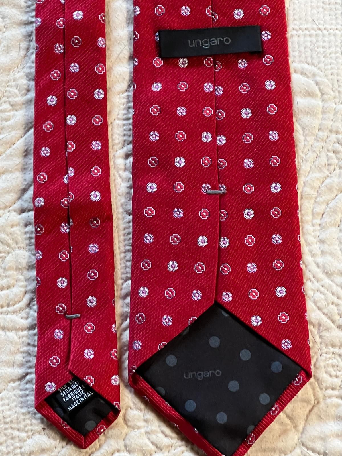 Ungaro Paris Ungaro exclusive long silk tie Size ONE SIZE - 2 Thumbnail