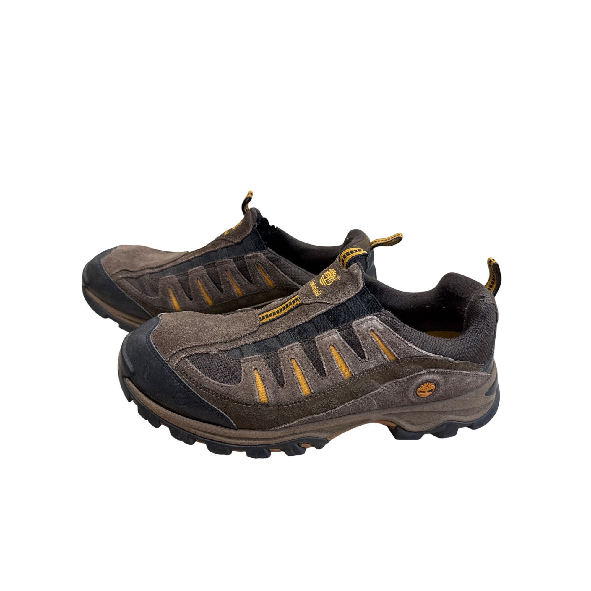 Timberland Timberland Mens Brown Leather Slip-On Sneakers Size 12M SKU Size US 12 / EU 45 - 3 Thumbnail