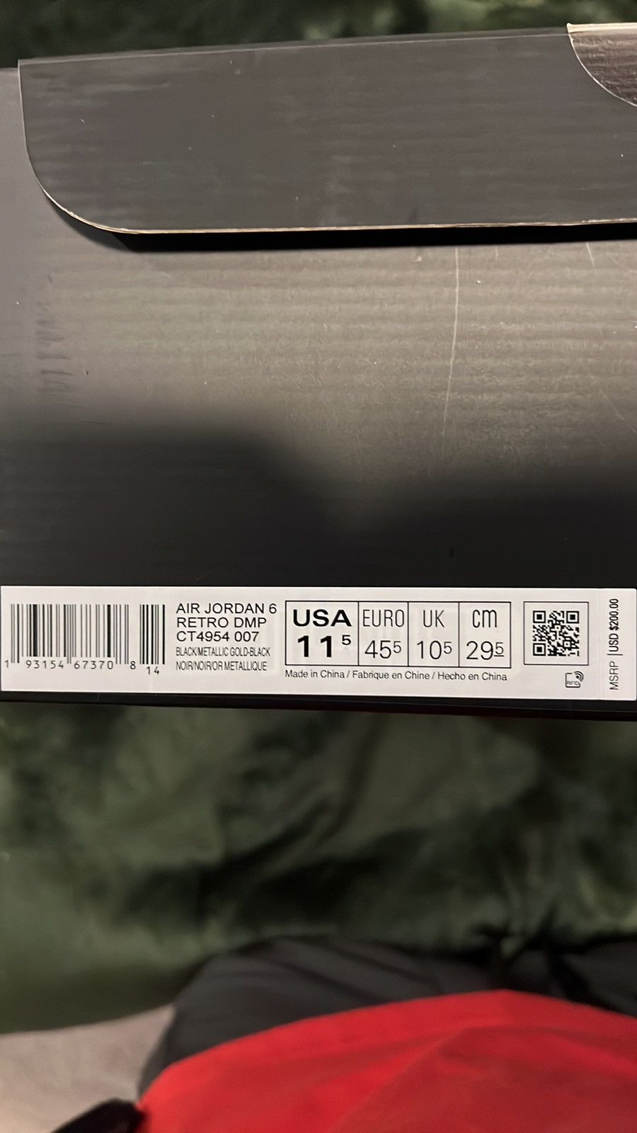 Jordan Brand Air Jordan 6 Retro DMP 2020 size 11.5 Size US 11.5 / EU 44-45 - 2 Thumbnail