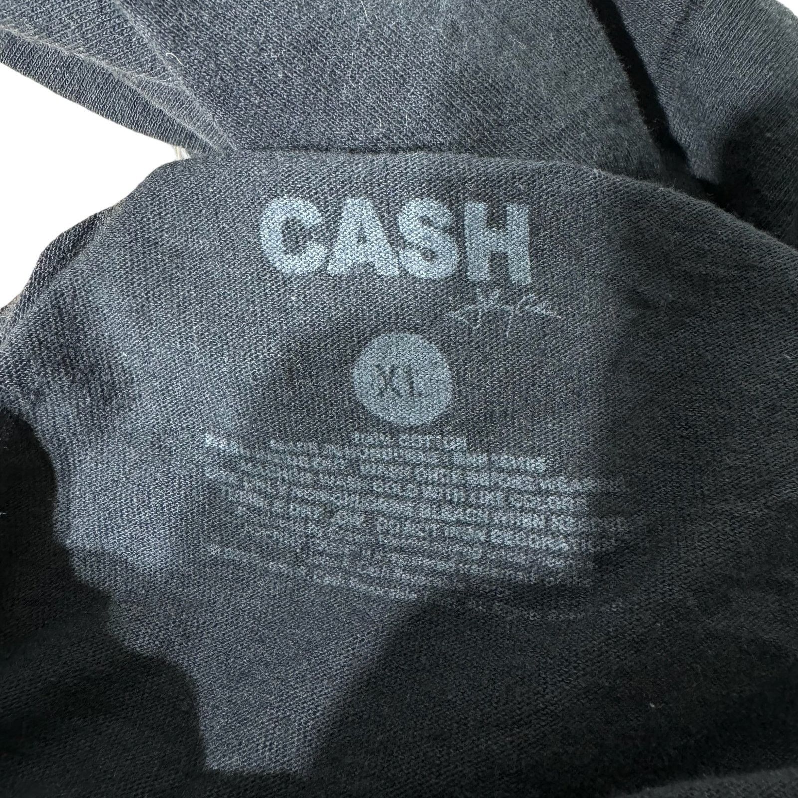 CASH CA Johnny Cash The Man In Black Tee Size US XL / EU 56 / 4 - 7 Thumbnail