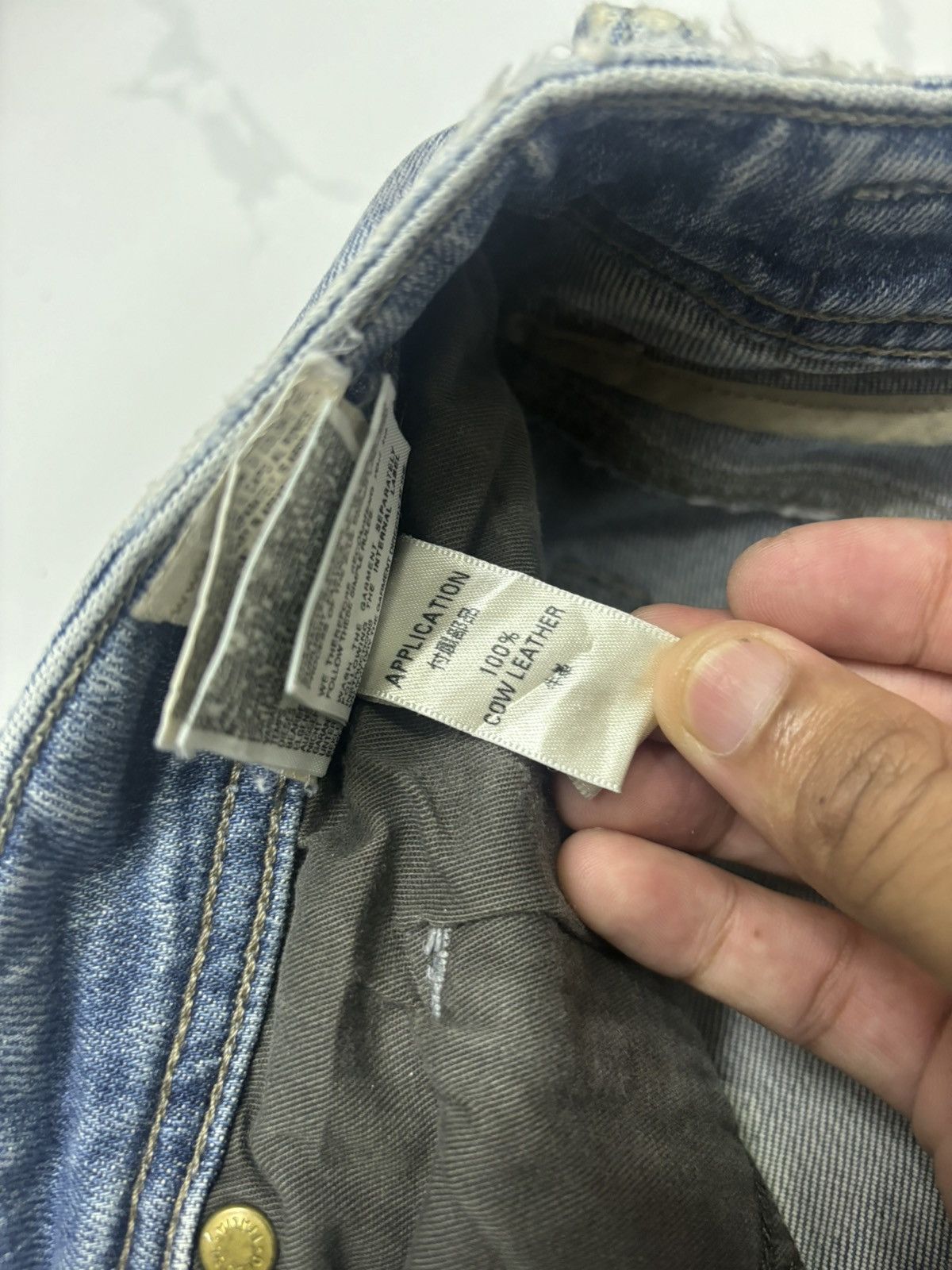 Diesel RARE DIESEL TATTOO ART DISTRESSED DENIM JEANS Size US 35 - 12 Thumbnail