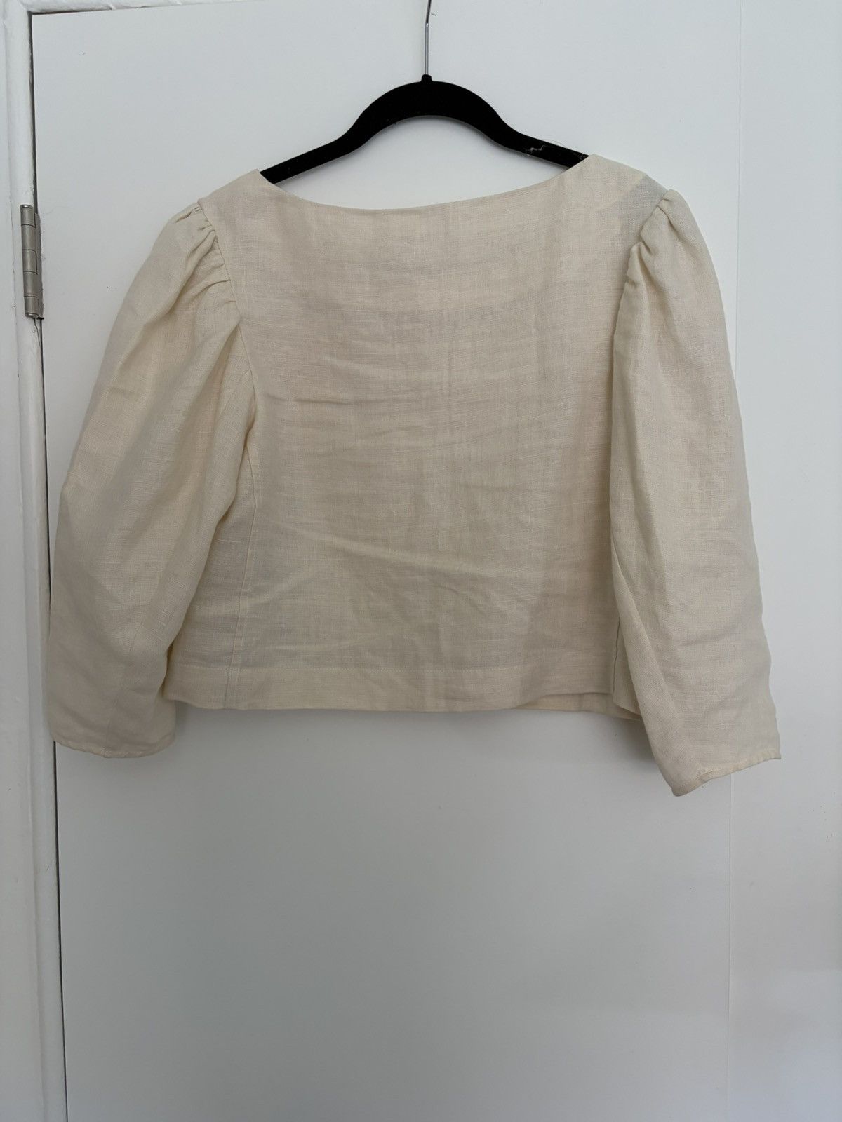 Chloe Chloe puff sleeve linen crop top Size S / US 4 / IT 40 - 3 Thumbnail