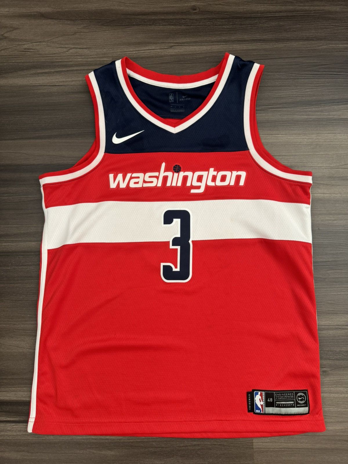 Nike Bradley Beal Washington Wizards NBA Swingman Dri-Fit Jersey Size US L / EU 52-54 / 3 - 1 Thumbnail