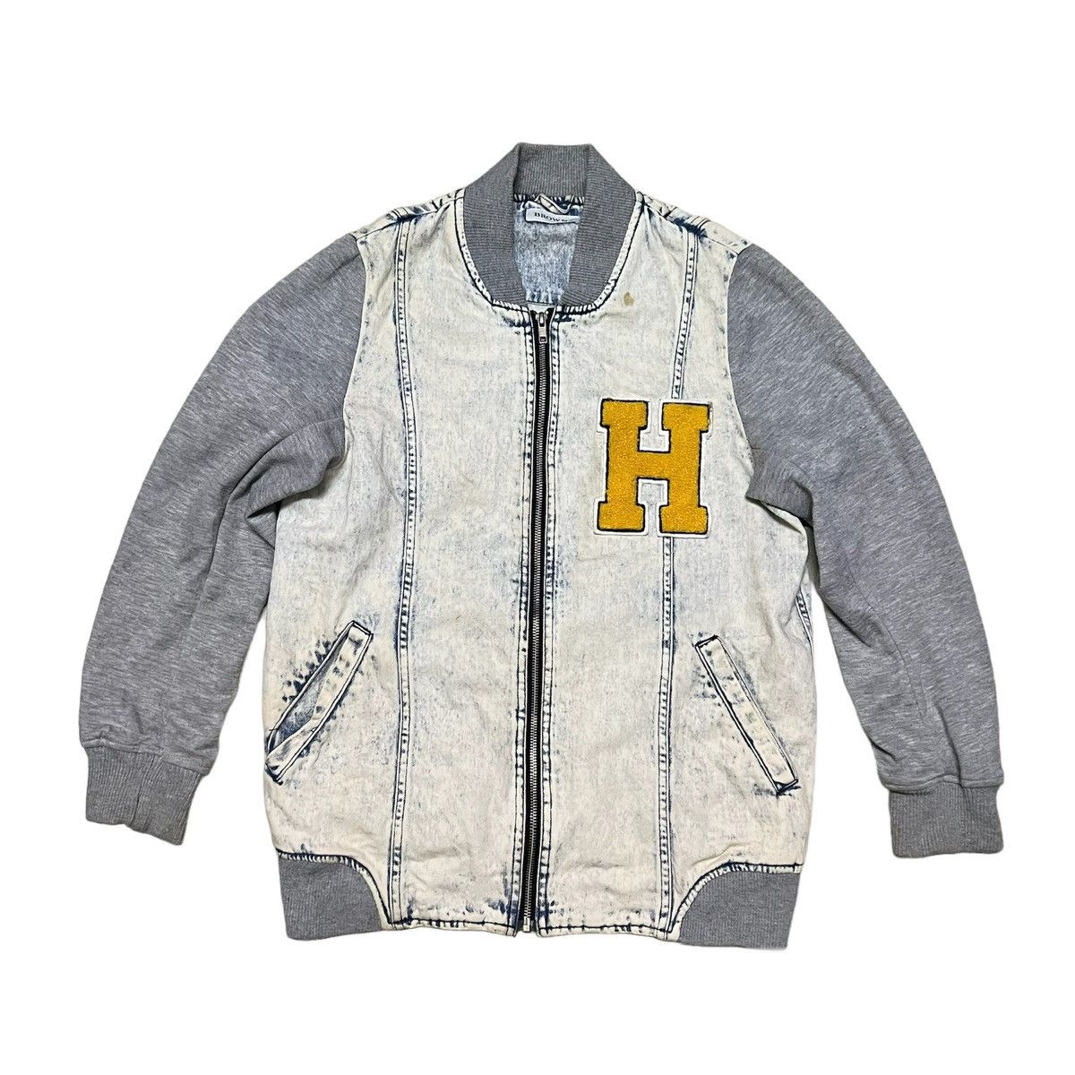 image of Browny Bomber Jacket in Blue, Men's (Size Medium)