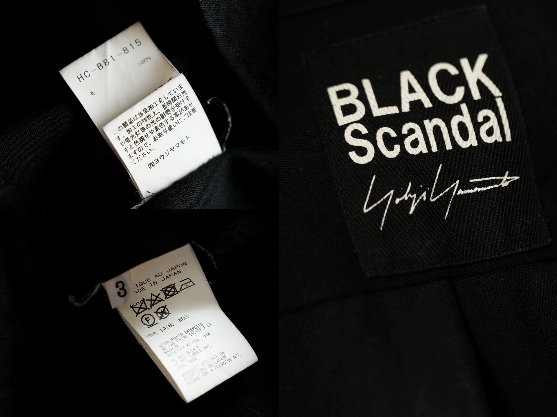 Yohji Yamamoto Yohji Yamamoto 19AW Dict Discharge Wool Shirt Size 3 Size US L / EU 52-54 / 3 - 9 Thumbnail