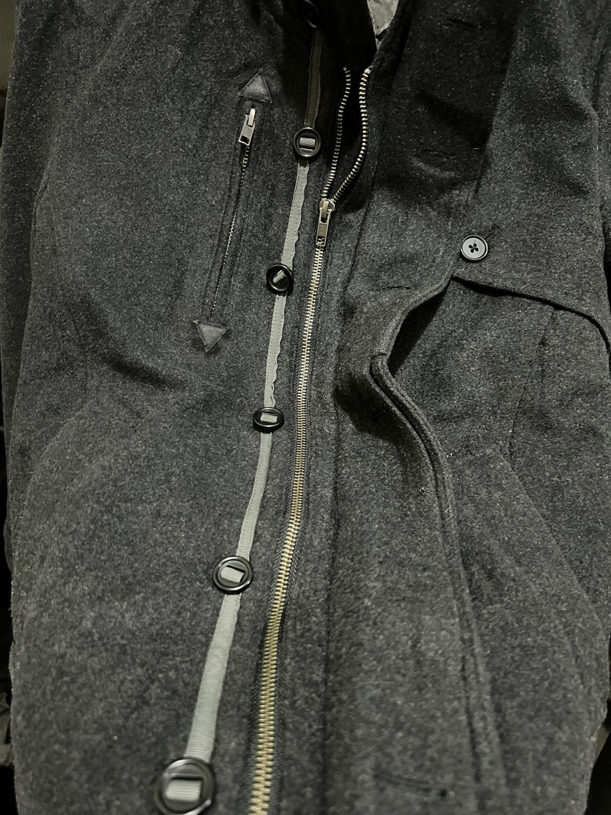 If Six Was Nine × Japanese Brand × Takeo Kikuchi Tk Mix Pice By Takeo Kikuchi Wool Blanket coat Size US M / EU 48-50 / 2 - 3 Thumbnail