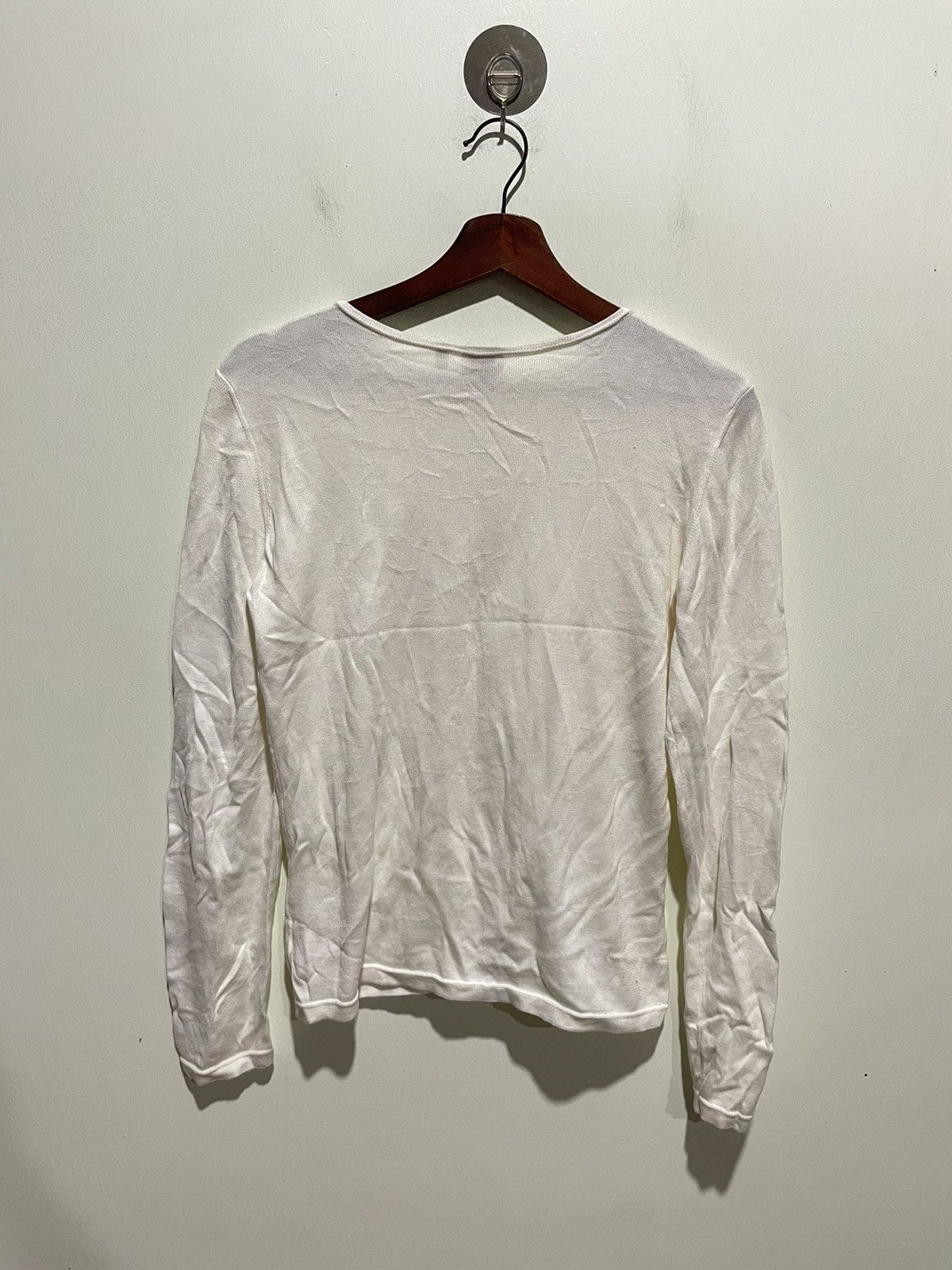 Armani Collezioni Armani Collezioni White Cardigan Size M / US 6-8 / IT 42-44 - 2 Thumbnail