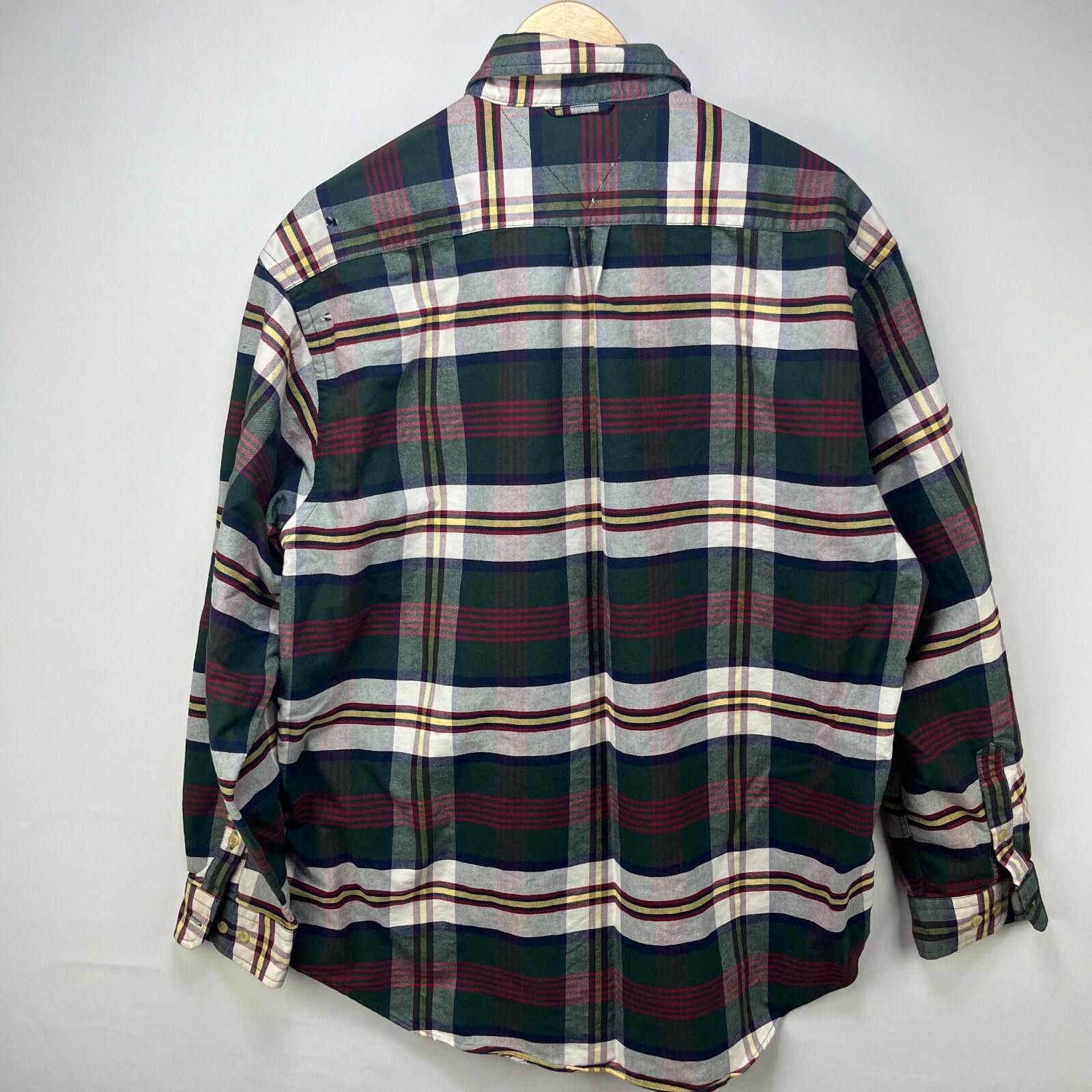 Tommy Hilfiger Vintage 90s Tommy Hilfiger Button Up Plaid Shirt Large Size US L / EU 52-54 / 3 - 10 Thumbnail