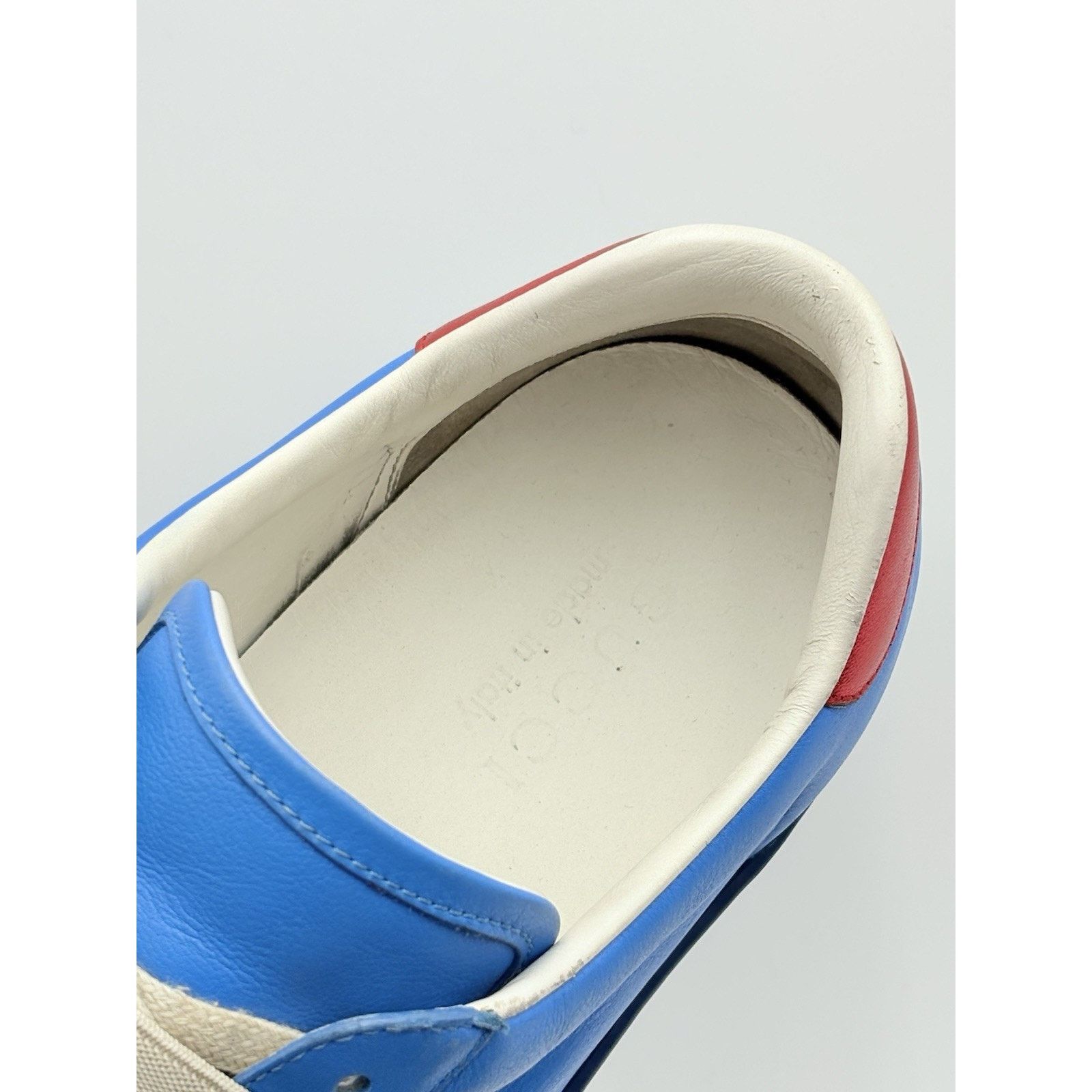 Gucci Gucci Ace Stripe Leather ' Blue ' | GOOD CONDITION! Size US 7.5 / EU 40-41 - 12 Thumbnail