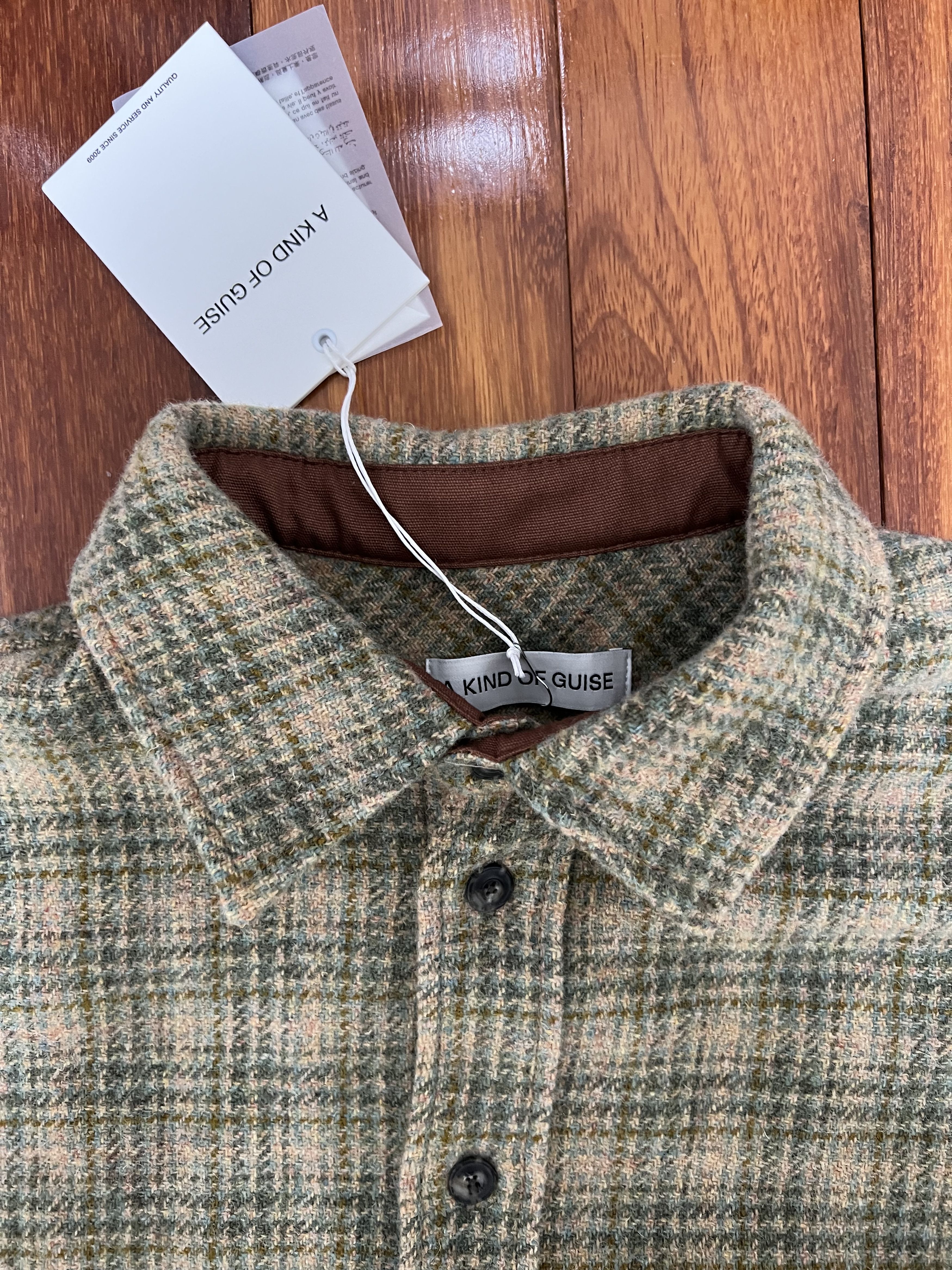A Kind Of Guise 💚 AW23 A Kind Of Guise Dullu Shirt Northern Lights Check Size US M / EU 48-50 / 2 - 11 Thumbnail