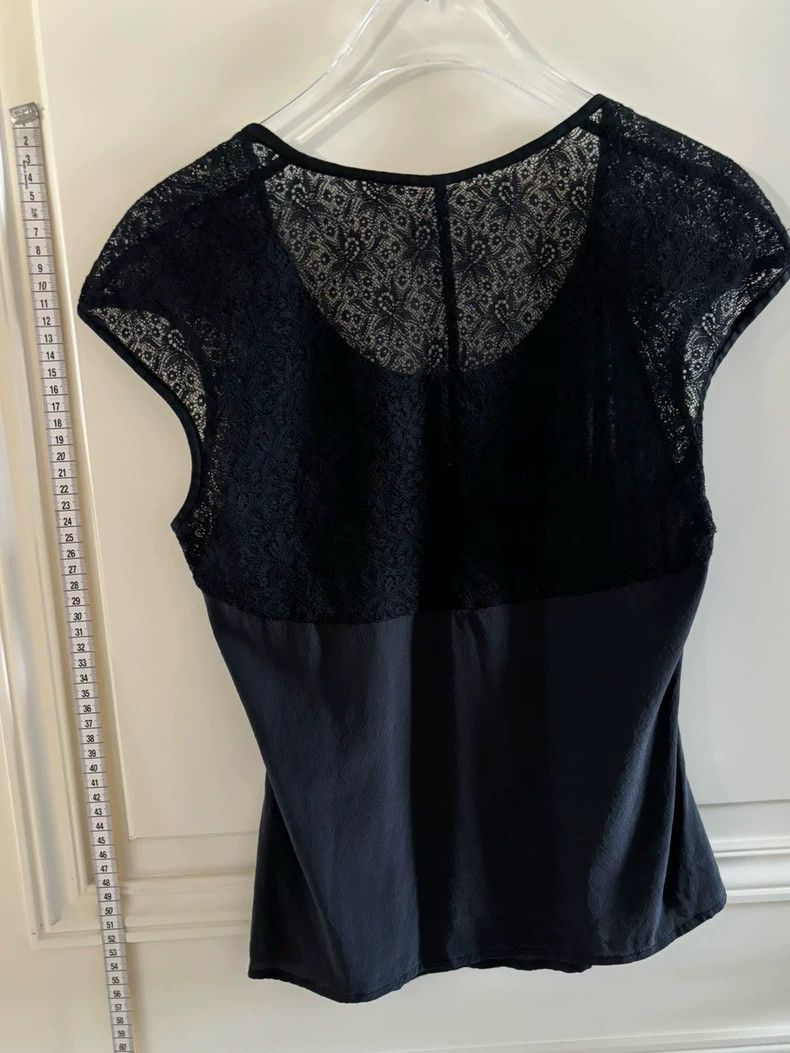 Helmut Lang HELMUT LANG Mulberry silk lace patchwork sexy mesh short s Size S / US 4 / IT 40 - 2 Thumbnail