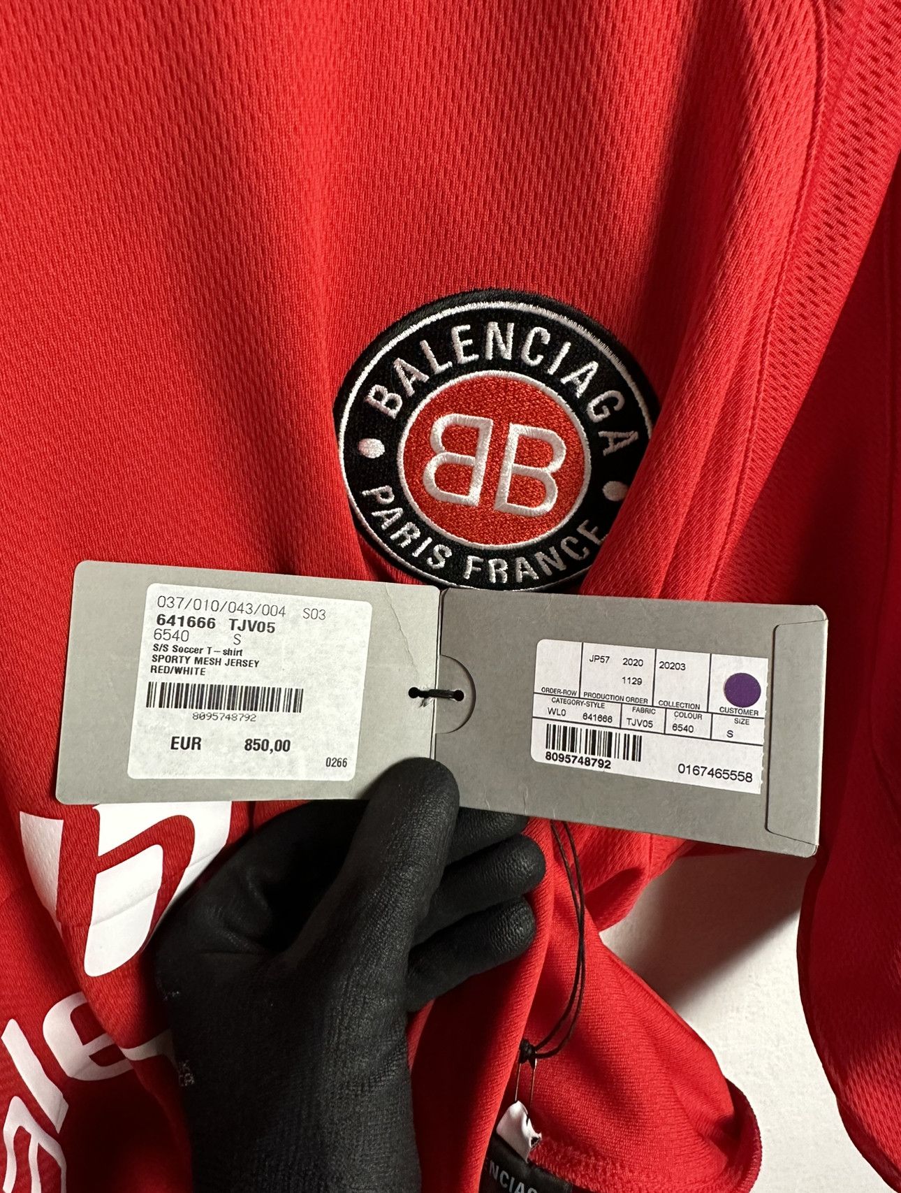 Balenciaga Balenciaga Red Soccer Jersey Size US S / EU 44-46 / 1 - 10 Thumbnail