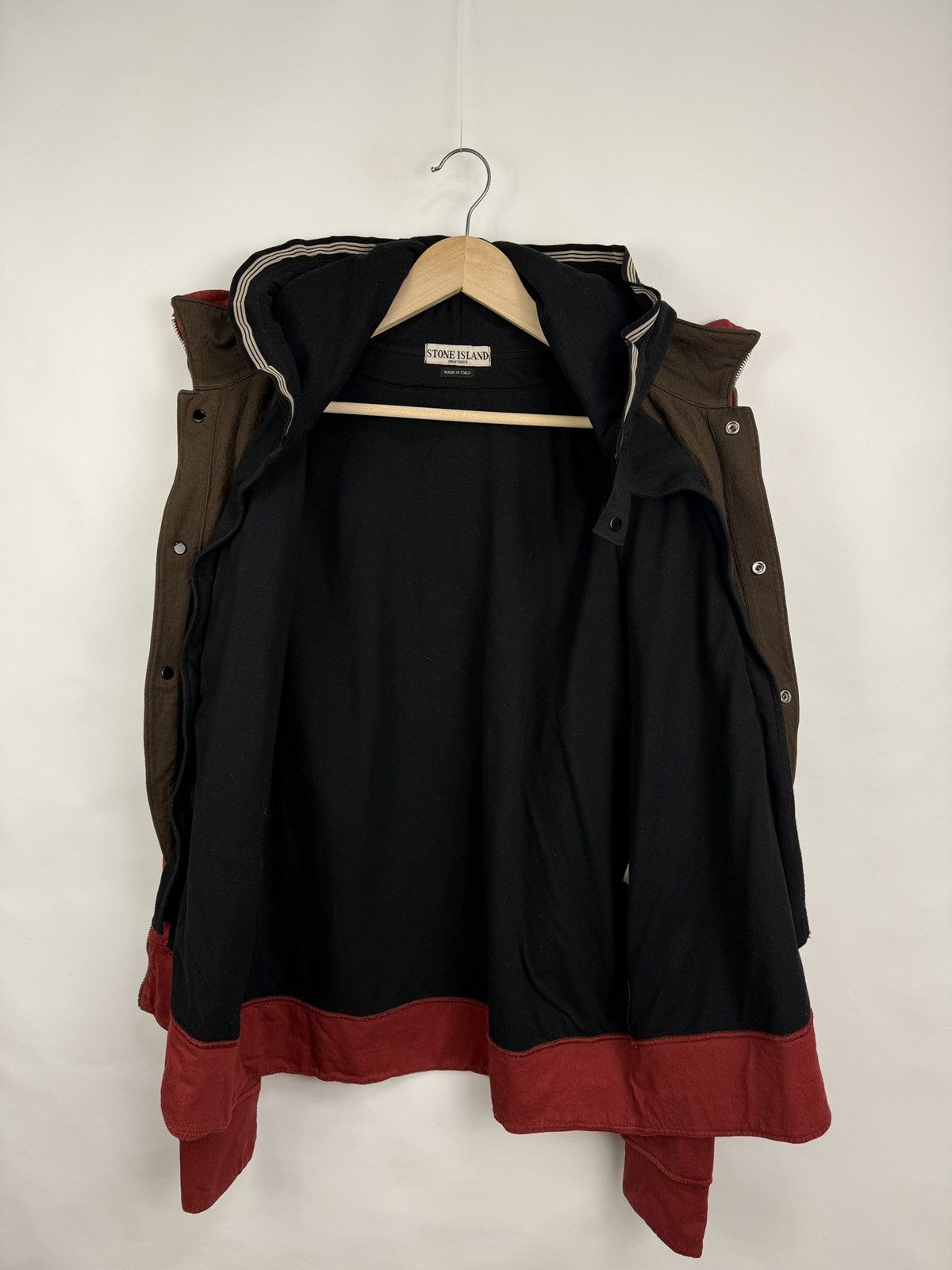 Stone Island 🇮🇹 Vintage 90s Stone Island Archive Layered Hooded Jacket Size US XL / EU 56 / 4 - 10 Thumbnail