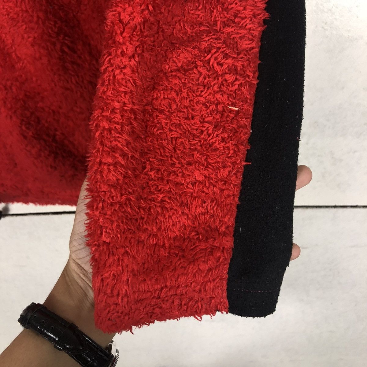 Japanese Brand 📌VINTAGE ZIPPER FLEECE JACKET EDWIN RARE RICH RED Size US XL / EU 56 / 4 - 16 Thumbnail