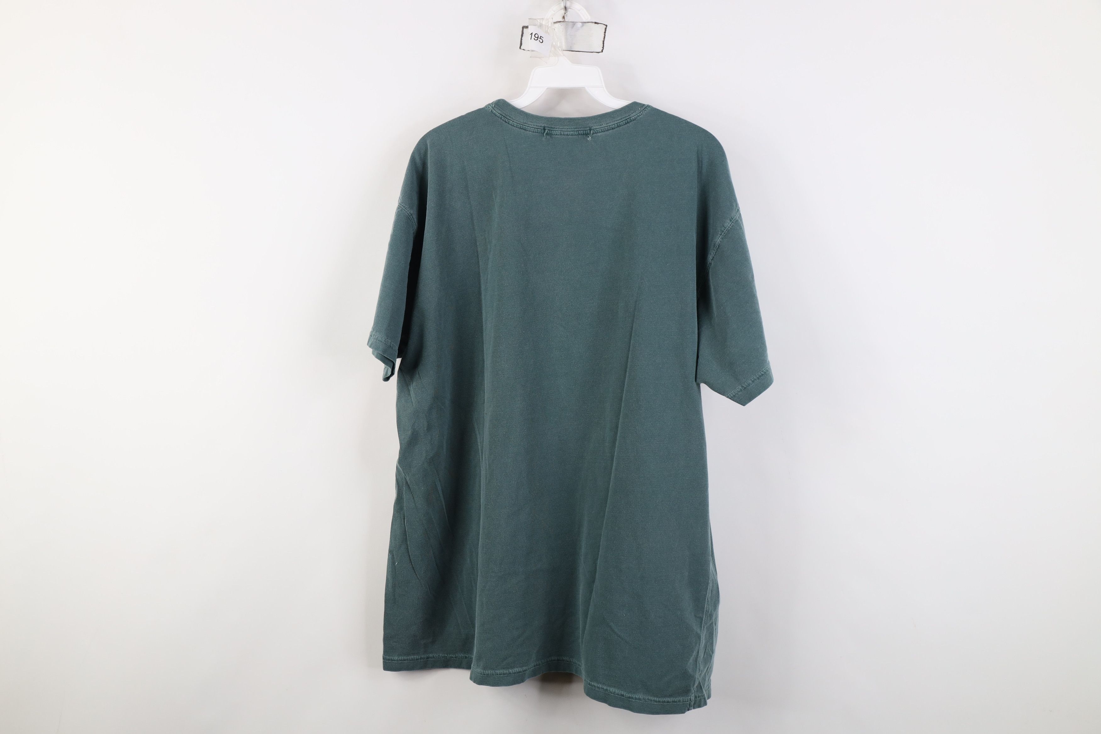 Banana Republic Vintage 90s Banana Republic Pigment Stonewash T-Shirt Green Size US L / EU 52-54 / 3 - 10 Thumbnail