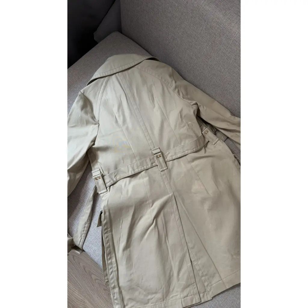 Gucci Gucci Beige Cotton Studded Logo Waist Belt Trench Coat IT40 Size S / US 4 / IT 40 - 10 Thumbnail