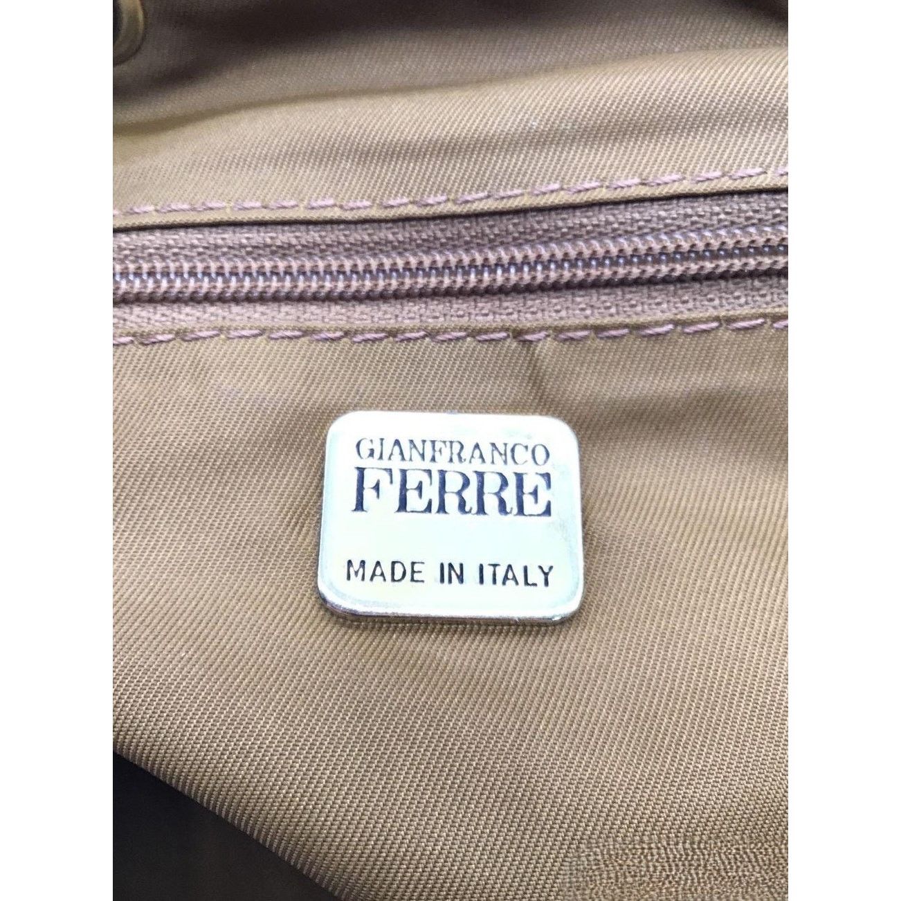 Gianfranco Ferre Gianfranco Ferre Distressed Leather Drawstring Backpack Size ONE SIZE - 6 Thumbnail
