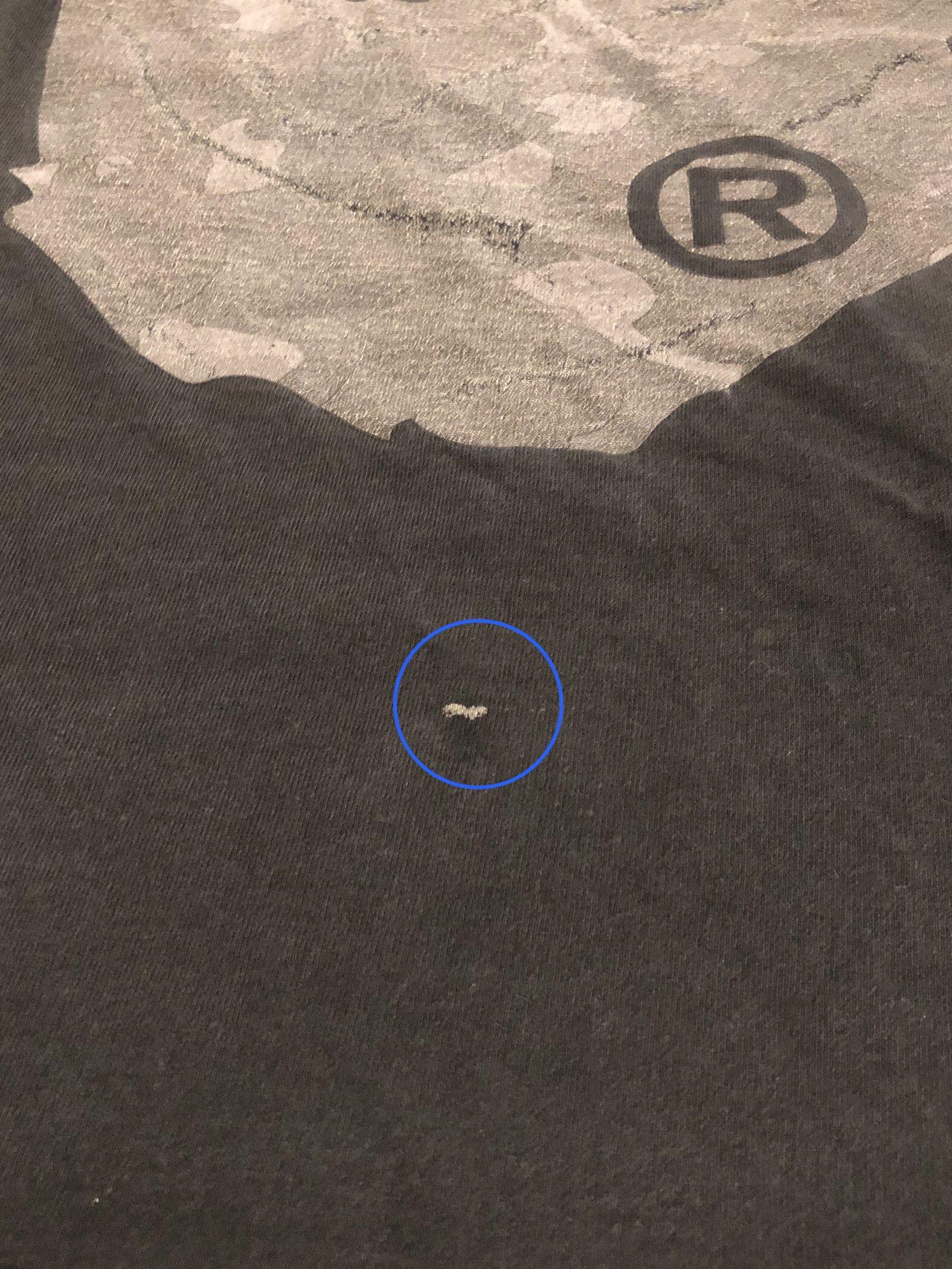 Bape × Hypebeast × Vintage Vintage Worn Bape Black Camo Big Logo Tee Size US XL / EU 56 / 4 - 9 Thumbnail