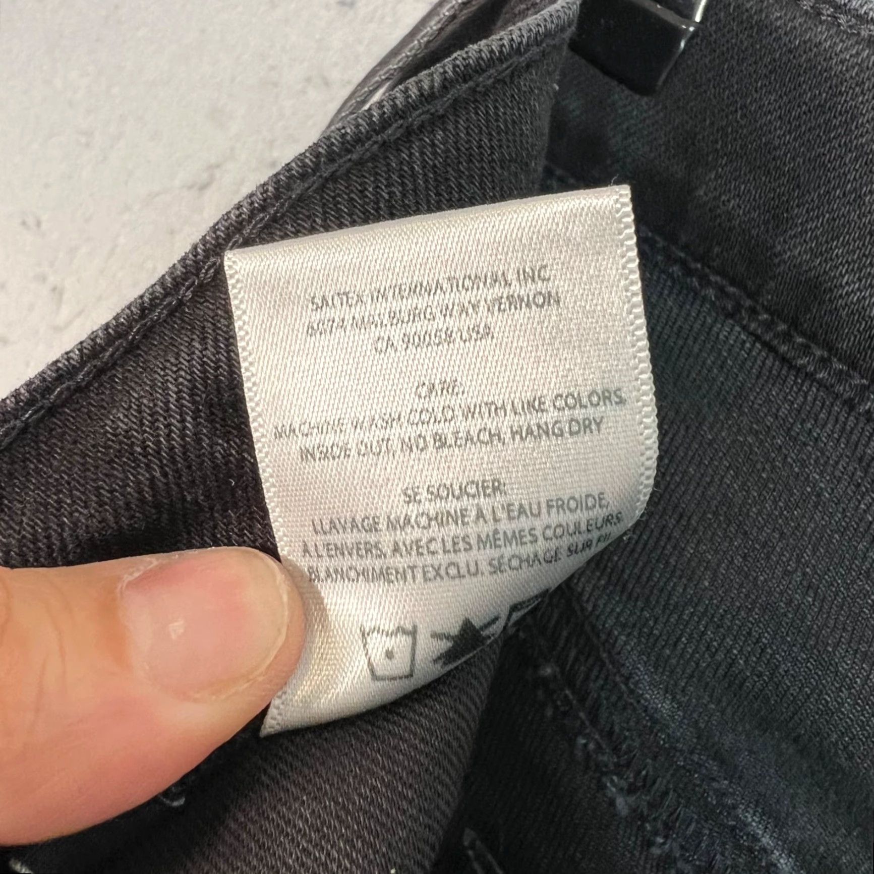 Edwin Edwin Womens 25 Black High-Waisted Straight-Leg Jeans Denim Size 42" / US 20 - 5 Thumbnail