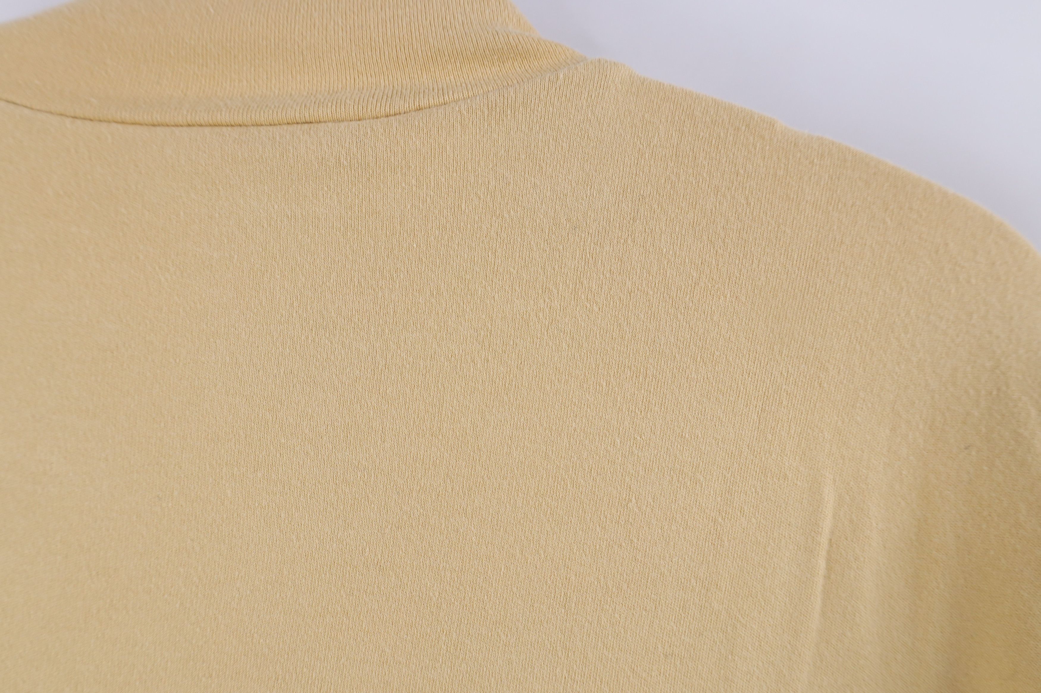 Vintage × Woolrich Woolen Mills Vintage 90s Woolrich Blank Mock Neck T-Shirt Cotton Beige Size M / US 6-8 / IT 42-44 - 9 Thumbnail
