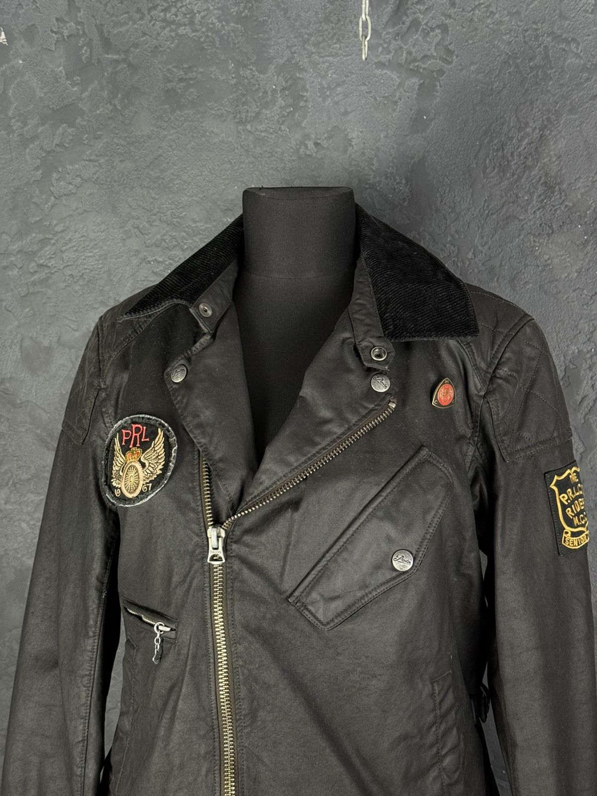 Vintage Polo Ralph Lauren Double Riders Oiled Leather Jacket SizeS-M Size US S / EU 44-46 / 1 - 5 Thumbnail