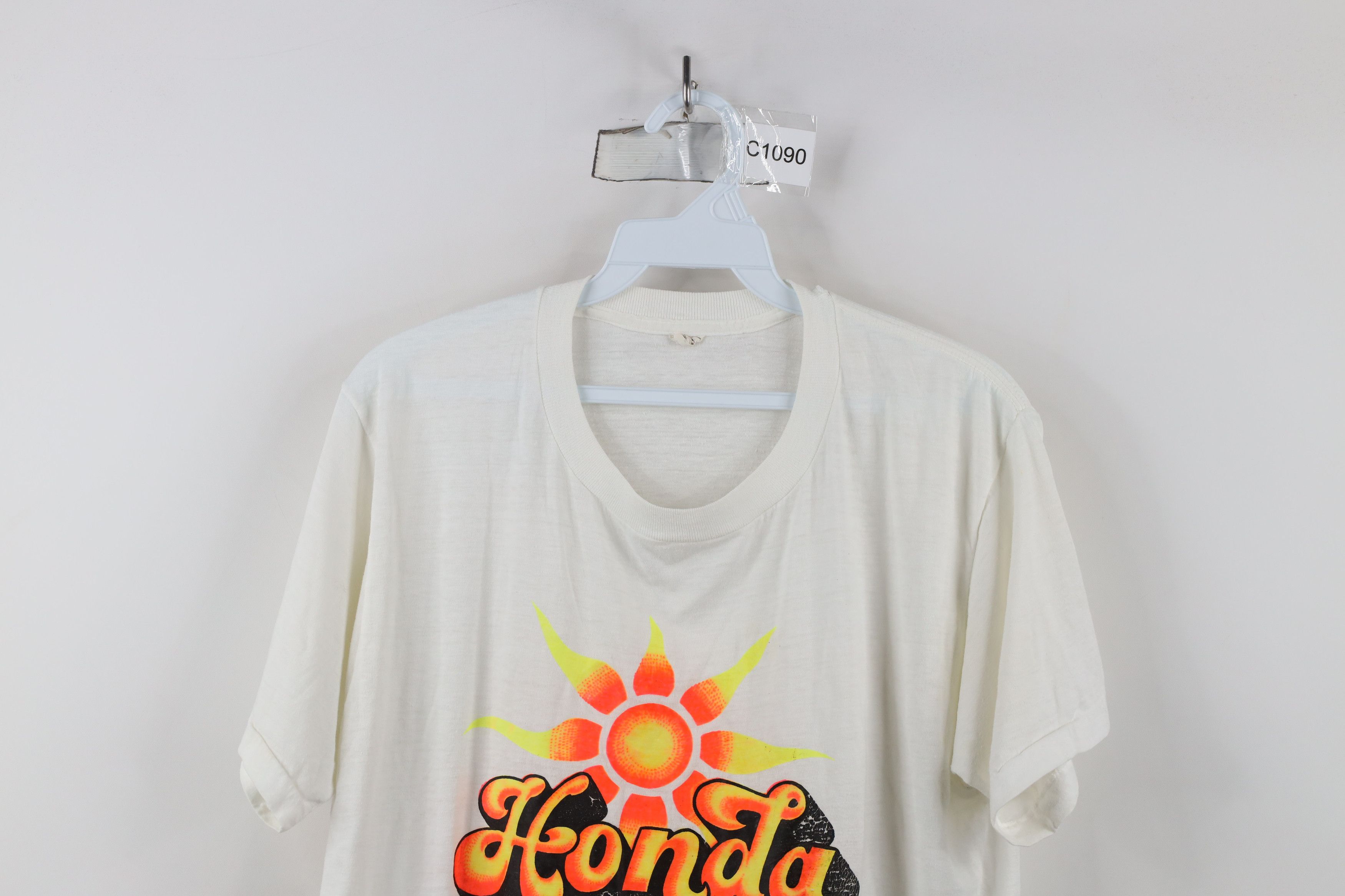 Vintage Vintage 70s Honda Motorcycle Racing Short Sleeve T-Shirt USA Size US L / EU 52-54 / 3 - 2 Thumbnail