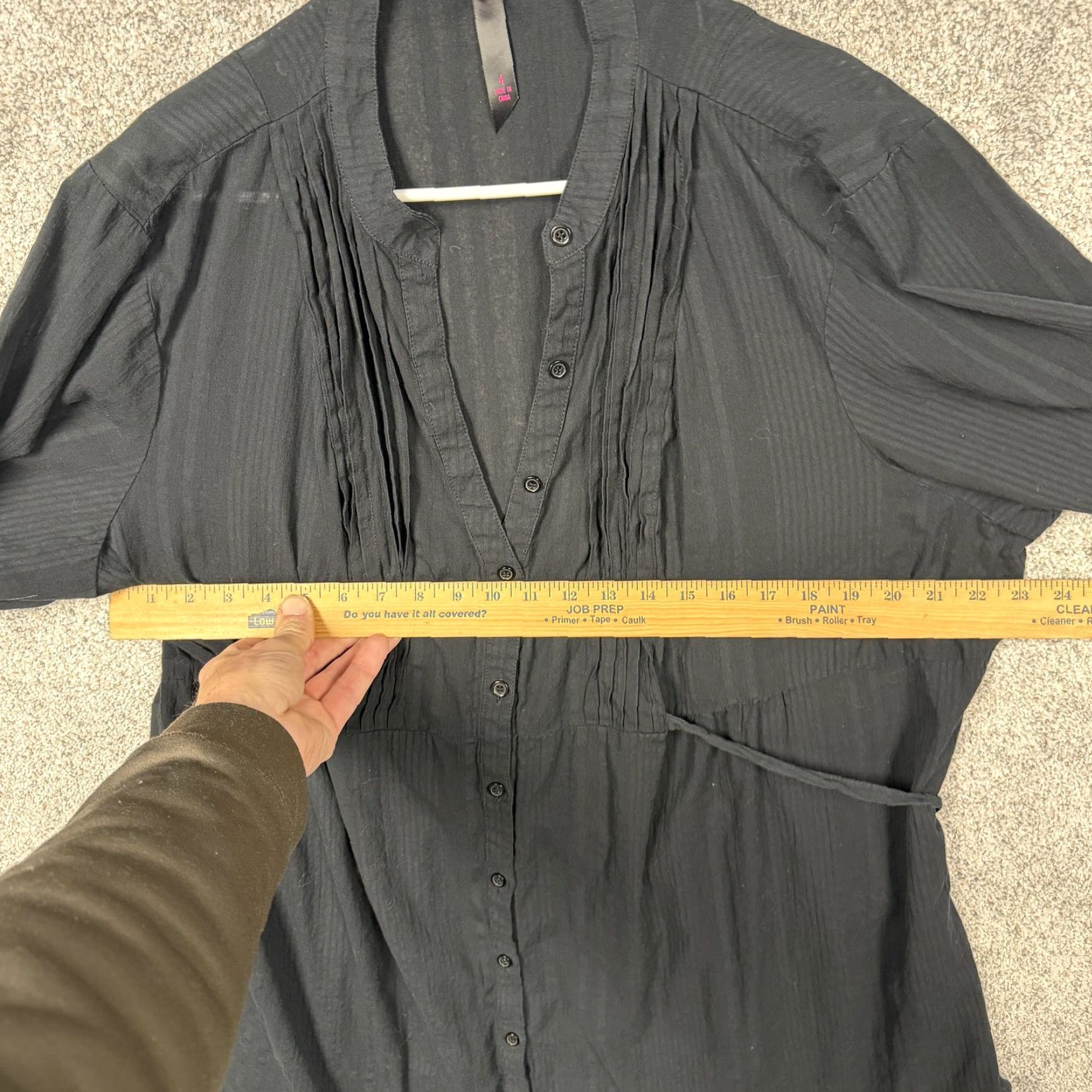 Vintage Pure Energy Shirt Womens Plus Button-Up Tunic Boho Gothic 4 Black Size S / US 4 / IT 40 - 4 Thumbnail