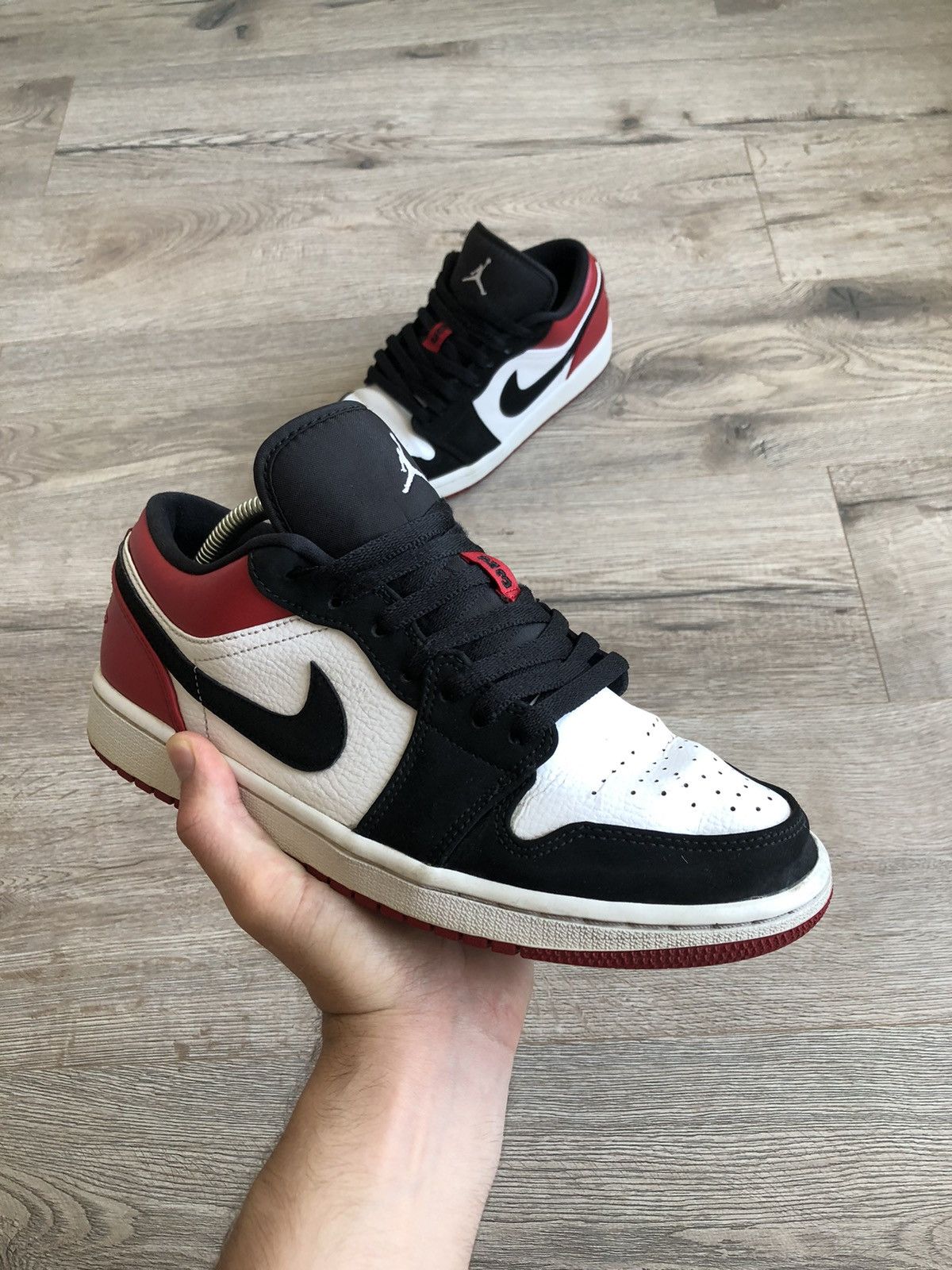 Jordan Brand Nike Vintage Jordan 1 Retro Low Black Toe Sneakers Vintage Grailed
