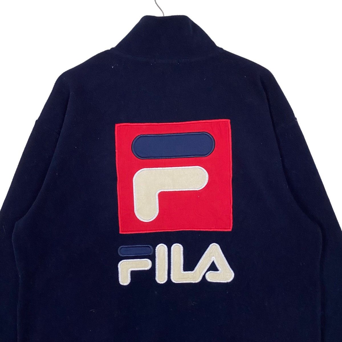 Fila × Vintage Vintage Fila Full Zipper Big Logo Spell Out Sweater Light Size US M / EU 48-50 / 2 - 8 Thumbnail