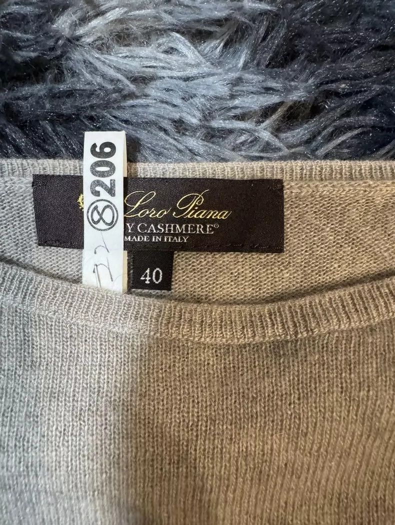 Loro Piana LORO PIANA Baby cashmere short sleeve sweater Size XS / US 0-2 / IT 36-38 - 7 Thumbnail