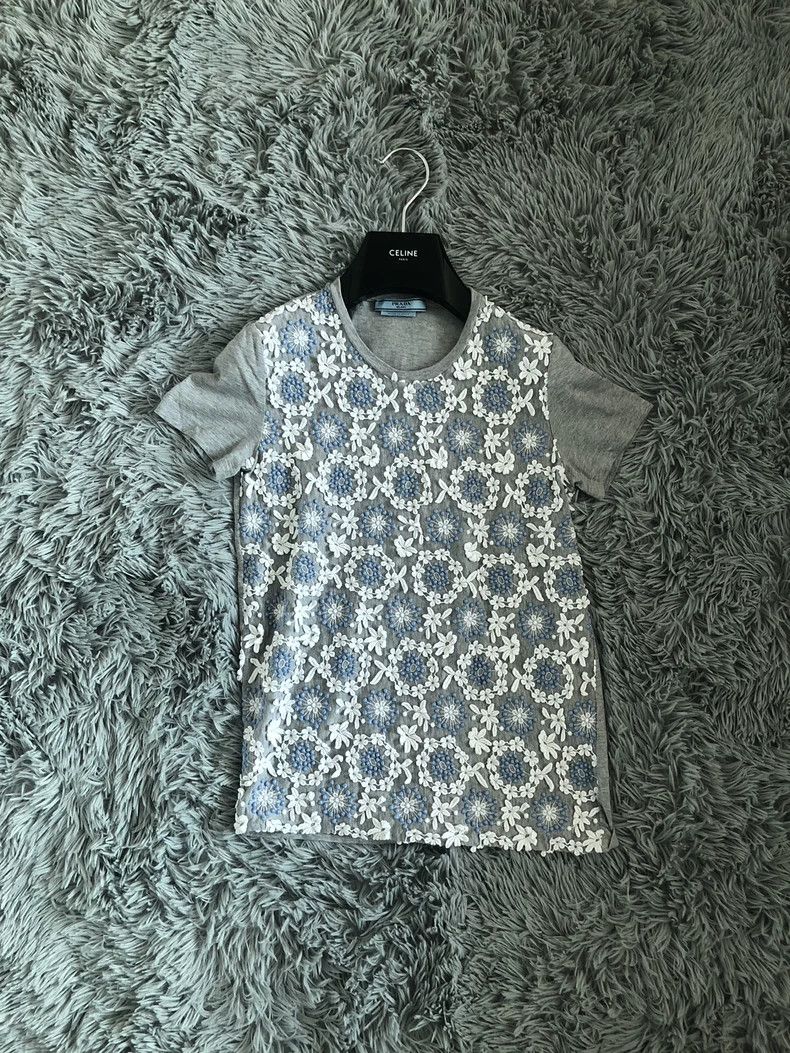 Prada Floral short-sleeved t-shirt 2501-Nextarrow