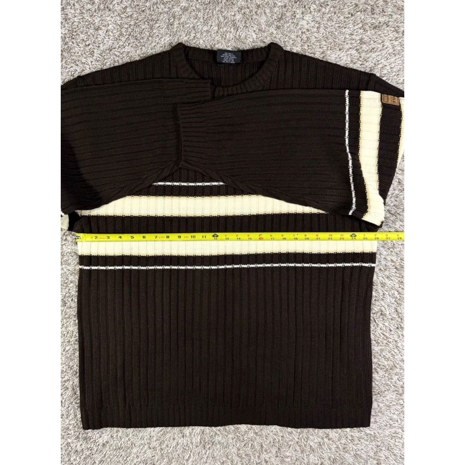 Southpole VINTAGE Southpole Striped Knit Sweater Hip Hop Oversized XXL Men Pullover Brown 2000s Size US XXL / EU 58 / 5 - 6 Thumbnail