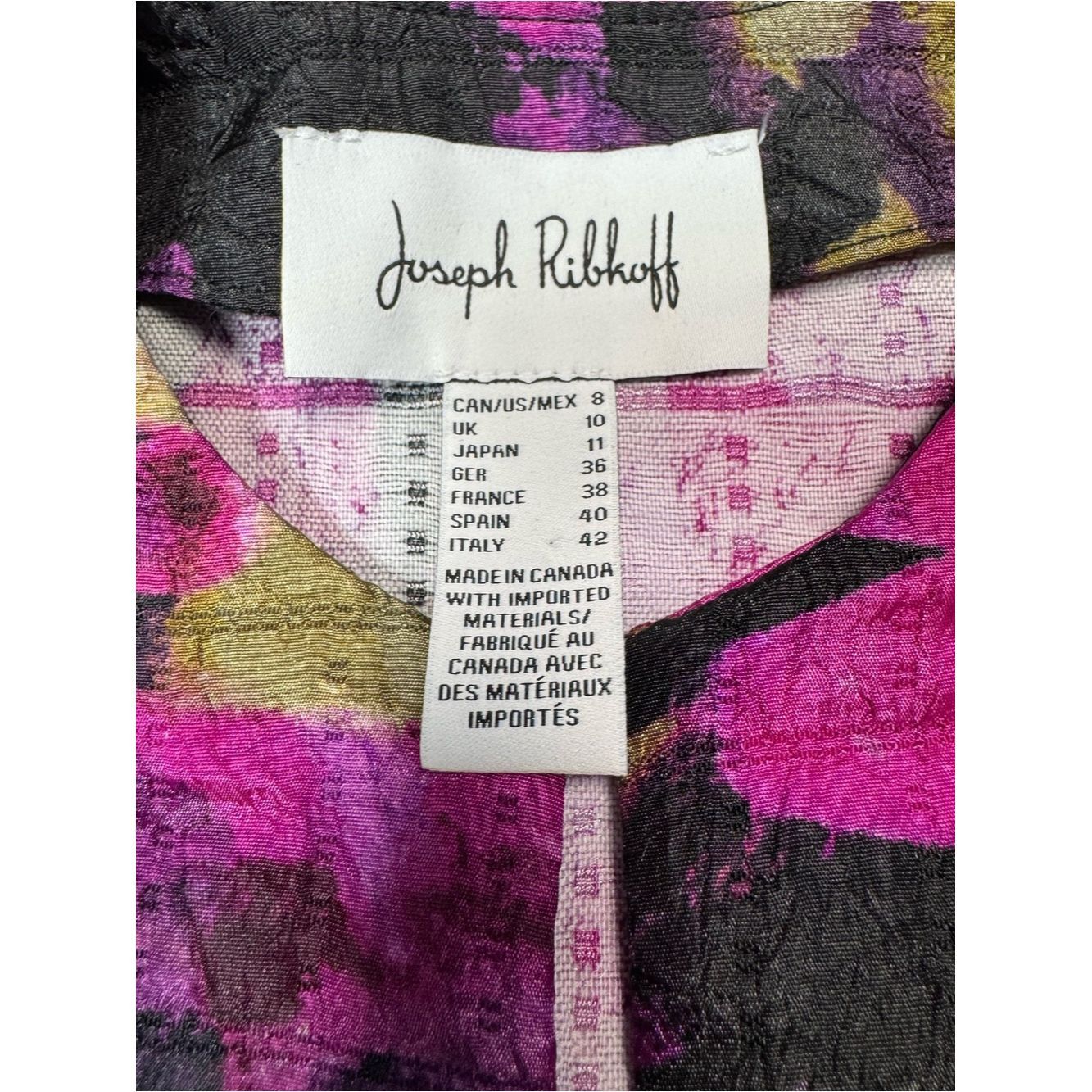 Joseph Ribkoff Joseph Ribkoff Abstract Print Trapeze Jacket Size 8 Size M / US 6-8 / IT 42-44 - 7 Thumbnail