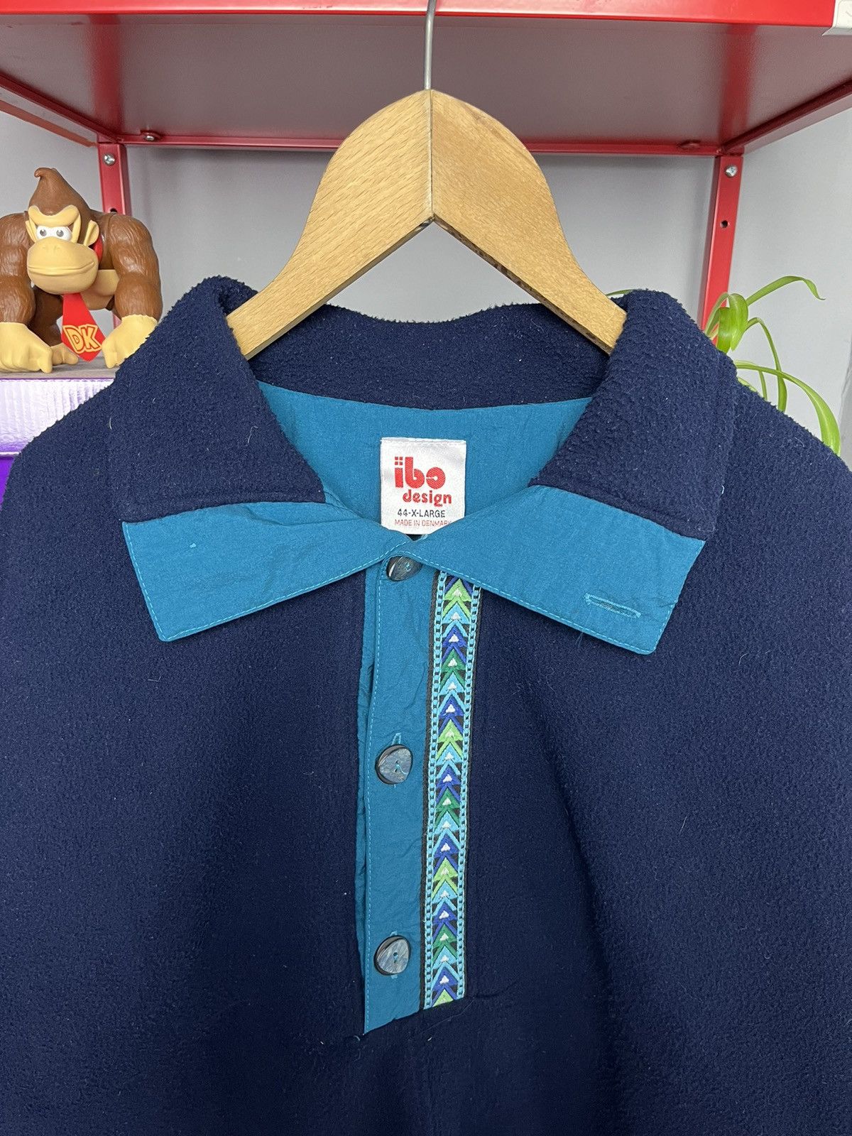 Japanese Brand × Vintage Vintage 80s fleece jacket danish design synchilla style Size US XL / EU 56 / 4 - 3 Thumbnail