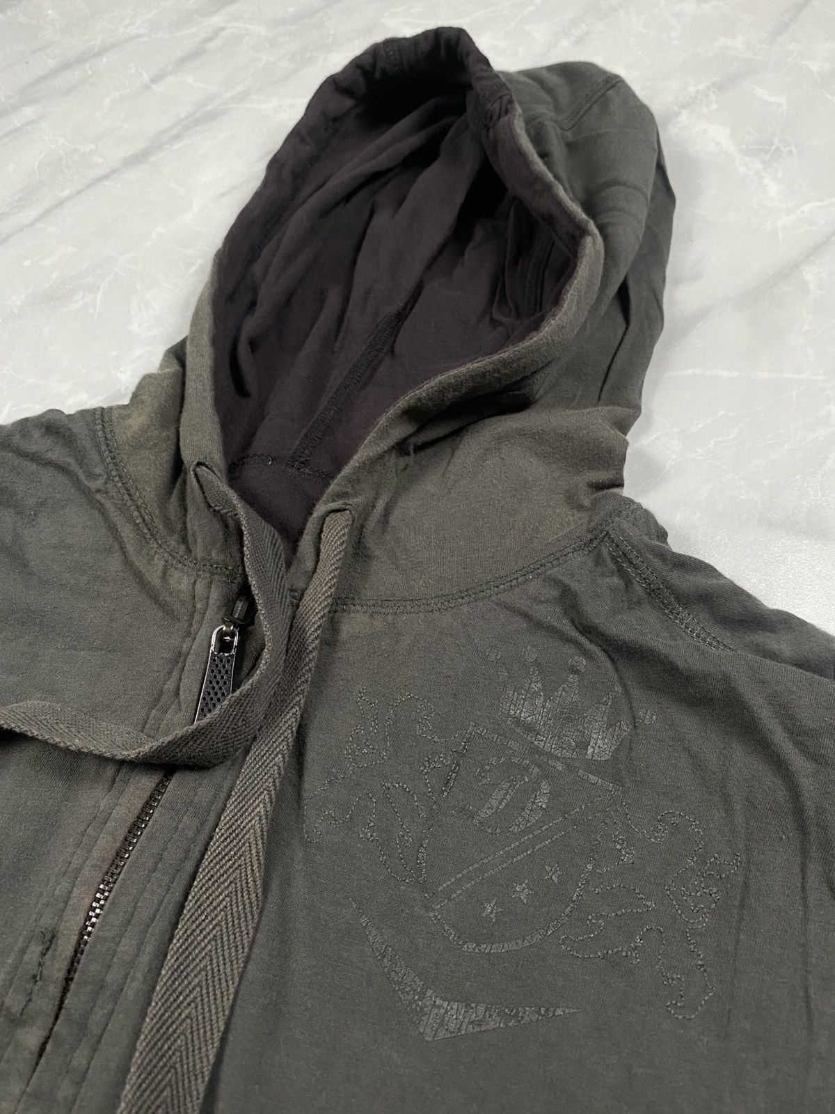 Diesel Rare 00s Diesel Goth Style Reversible Zip Up Hoodie Size US M / EU 48-50 / 2 - 8 Thumbnail