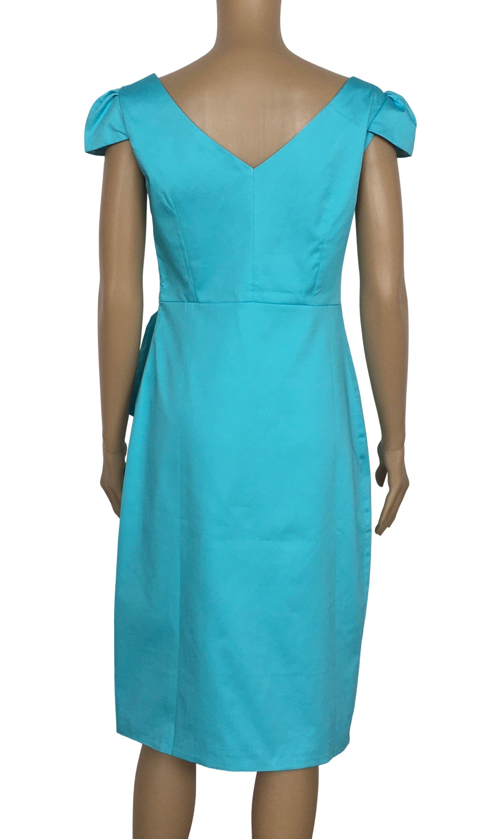 Other Lake Blue Vintage Style Pencil Dress Size XL / US 12-14 / IT 48-50 - 3 Thumbnail
