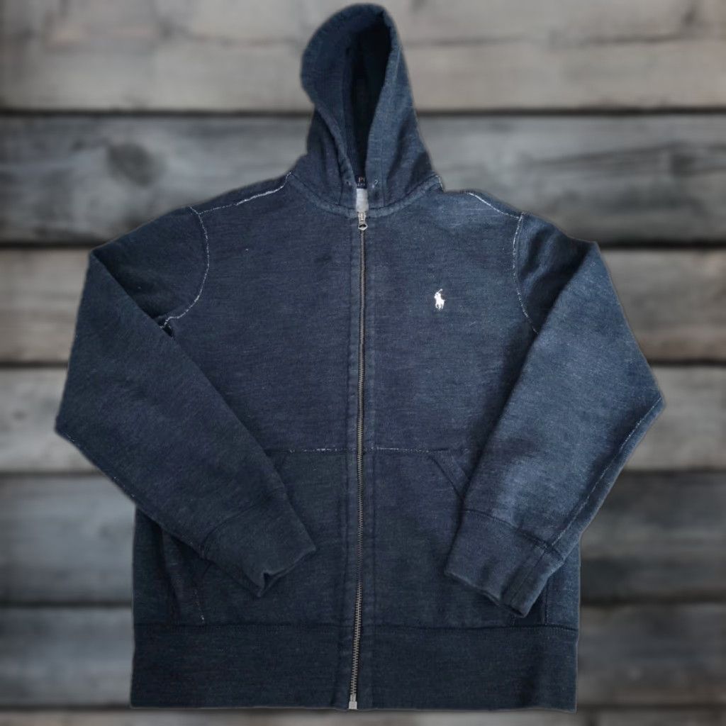 Polo Ralph Lauren Full Zip Navy Hoodie Men's M