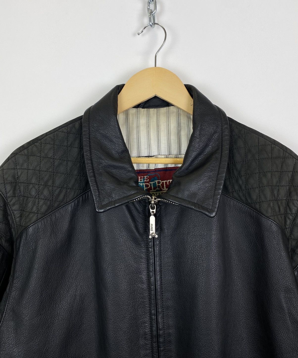 BMW Vintage The Spirit Of Touring BMW Leather Full Zip Jacket Size US M / EU 48-50 / 2 - 3 Thumbnail