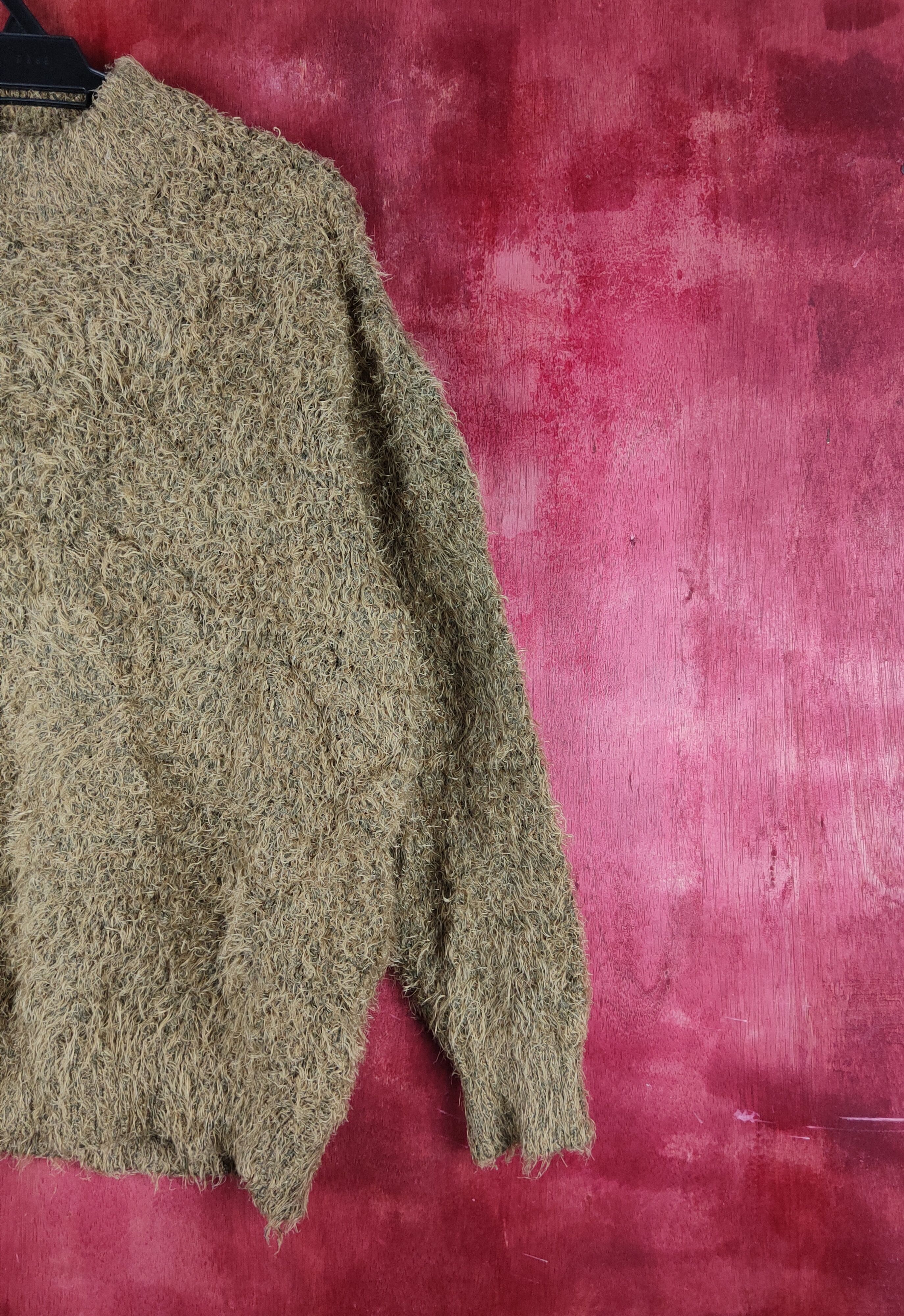 Homespun Knitwear Prosperity Sequence Brown Fur Mohair Knitwear #S2160 Size US L / EU 52-54 / 3 - 5 Thumbnail
