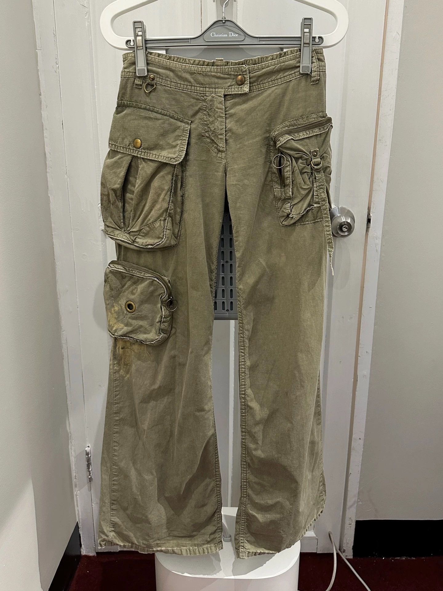 Share Spirit Homme Share spirit Sand Multi-Pocket Cargo Wasteland Pants Size 25" / US 0 / IT 36 - 2 Thumbnail